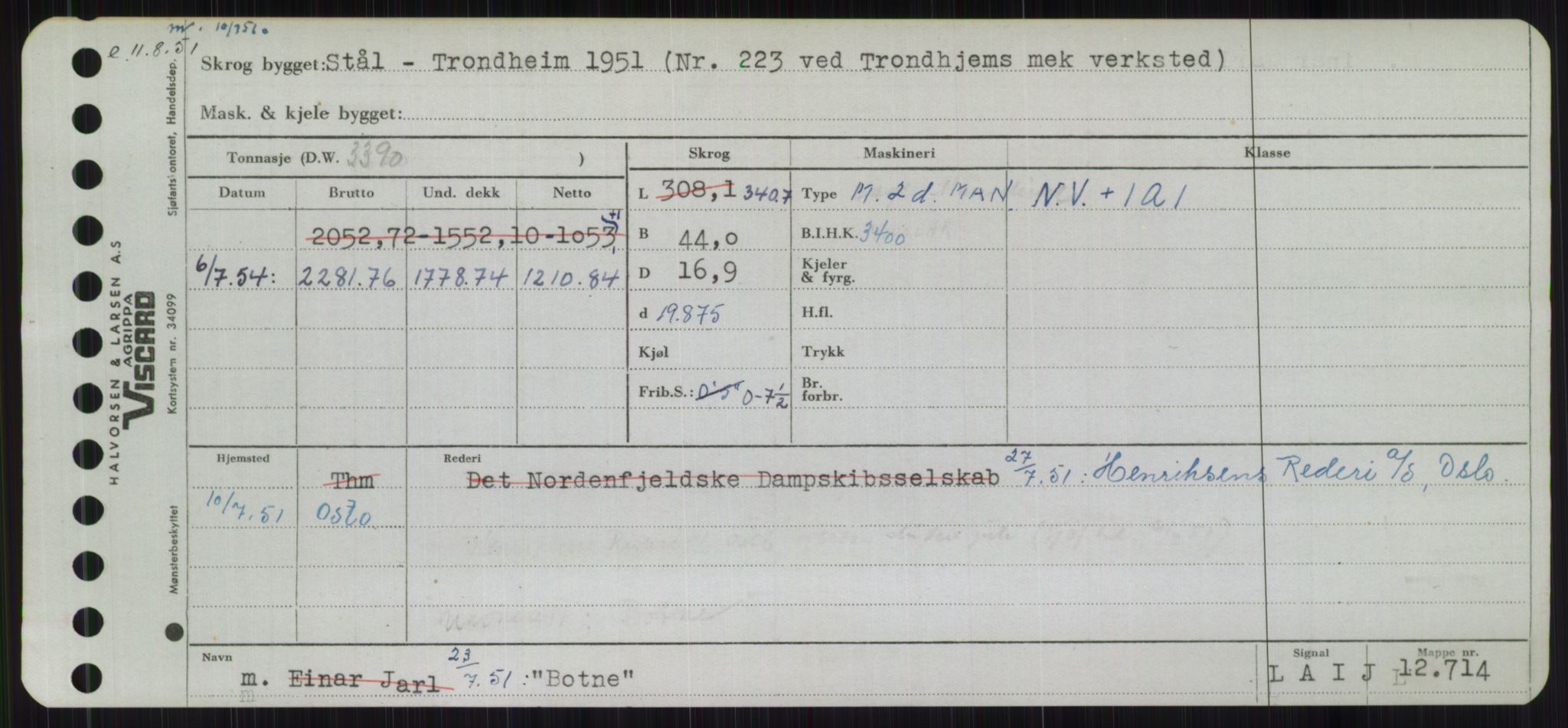 Sjøfartsdirektoratet med forløpere, Skipsmålingen, AV/RA-S-1627/H/Hb/L0001: Fartøy, A-D, p. 333