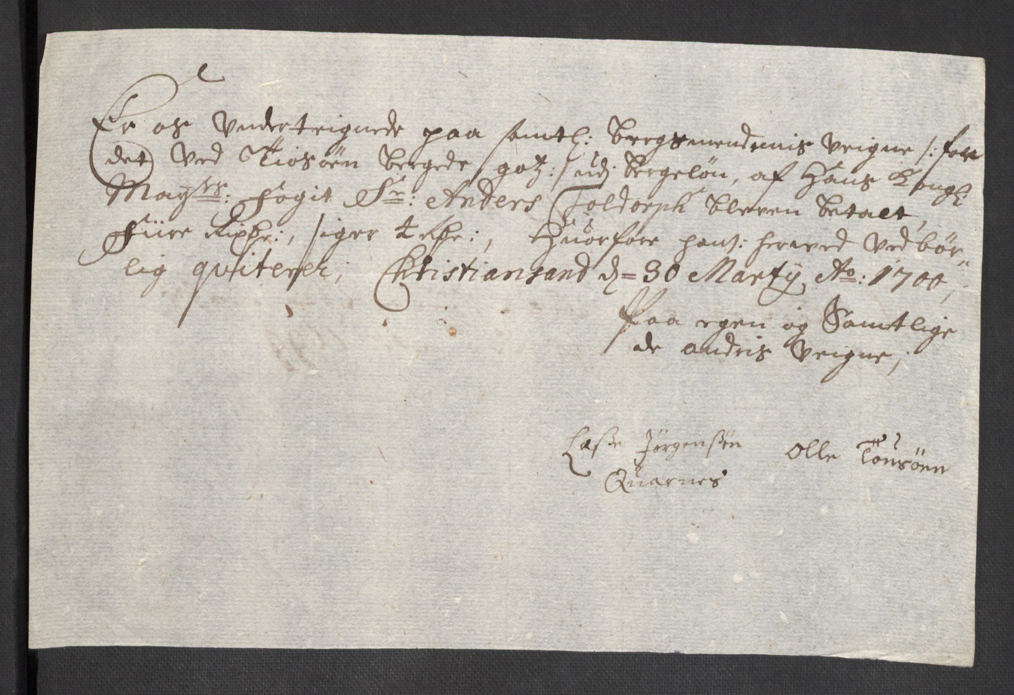 Rentekammeret inntil 1814, Reviderte regnskaper, Fogderegnskap, AV/RA-EA-4092/R43/L2547: Fogderegnskap Lista og Mandal, 1698-1699, p. 231