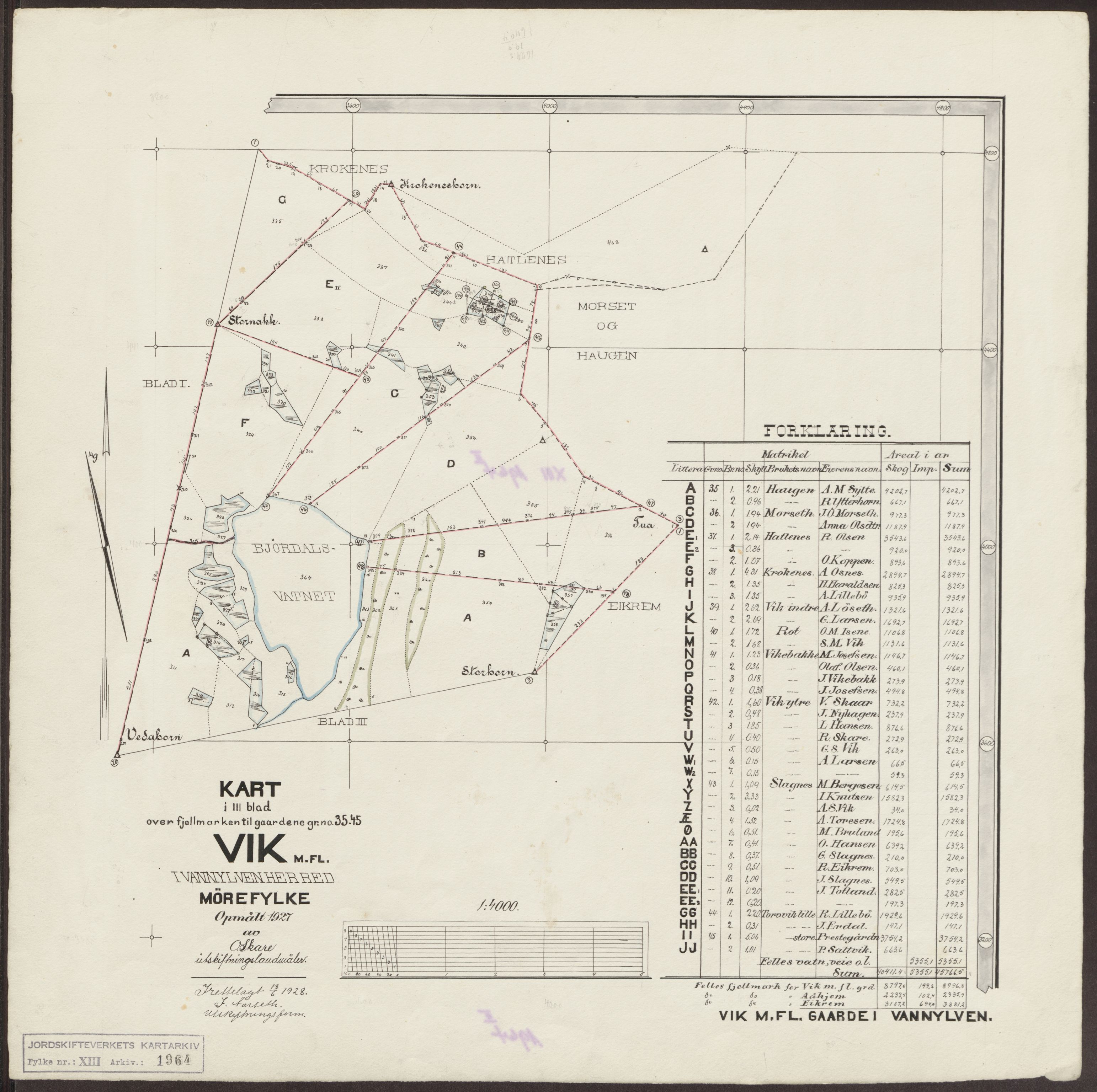 Jordskifteverkets kartarkiv, AV/RA-S-3929/T, 1859-1988, p. 2388