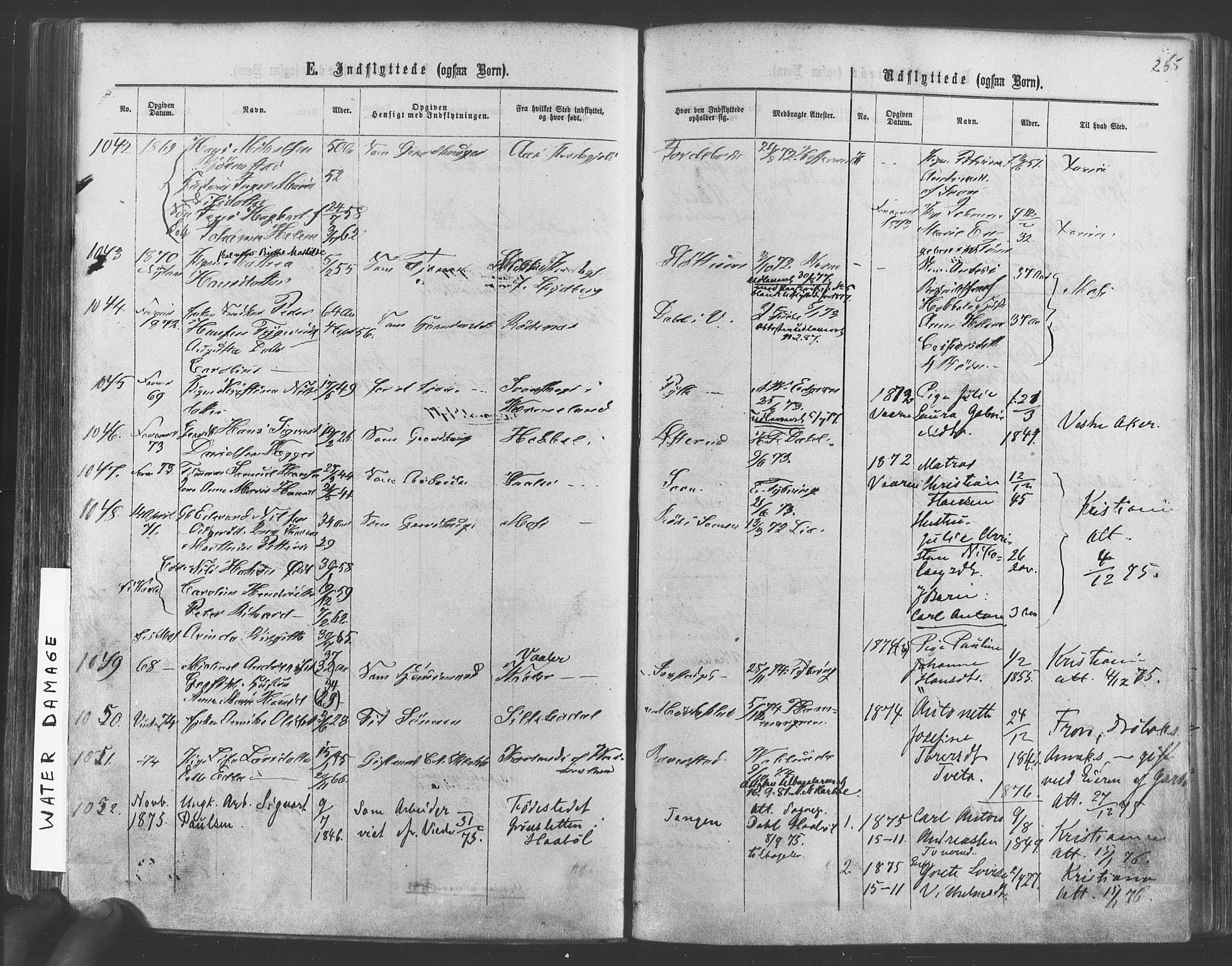 Vestby prestekontor Kirkebøker, SAO/A-10893/F/Fa/L0008: Parish register (official) no. I 8, 1863-1877, p. 255