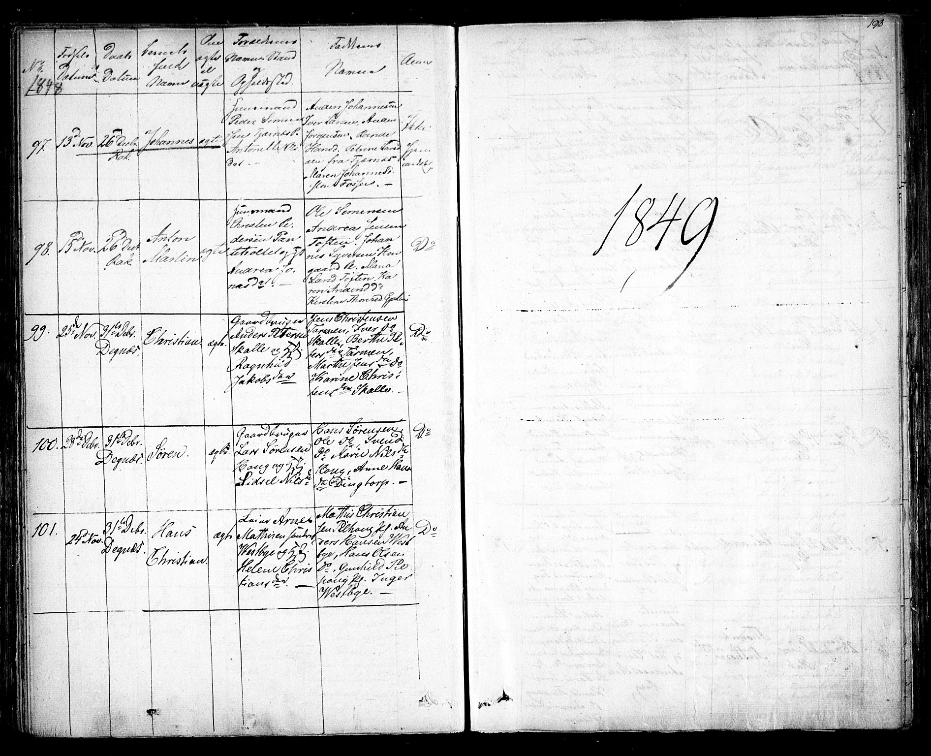 Rakkestad prestekontor Kirkebøker, SAO/A-2008/F/Fa/L0008: Parish register (official) no. I 8, 1842-1849, p. 197-198