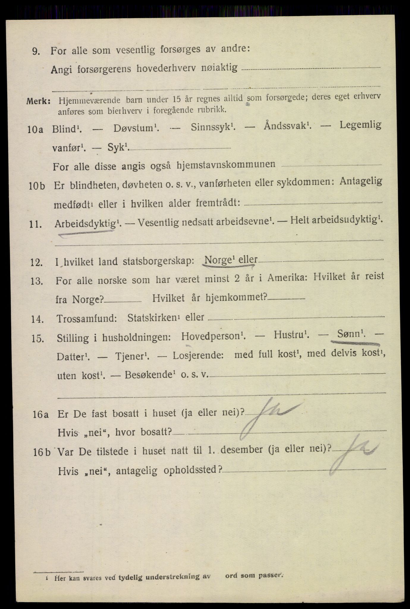 SAH, 1920 census for Åsnes, 1920, p. 4765