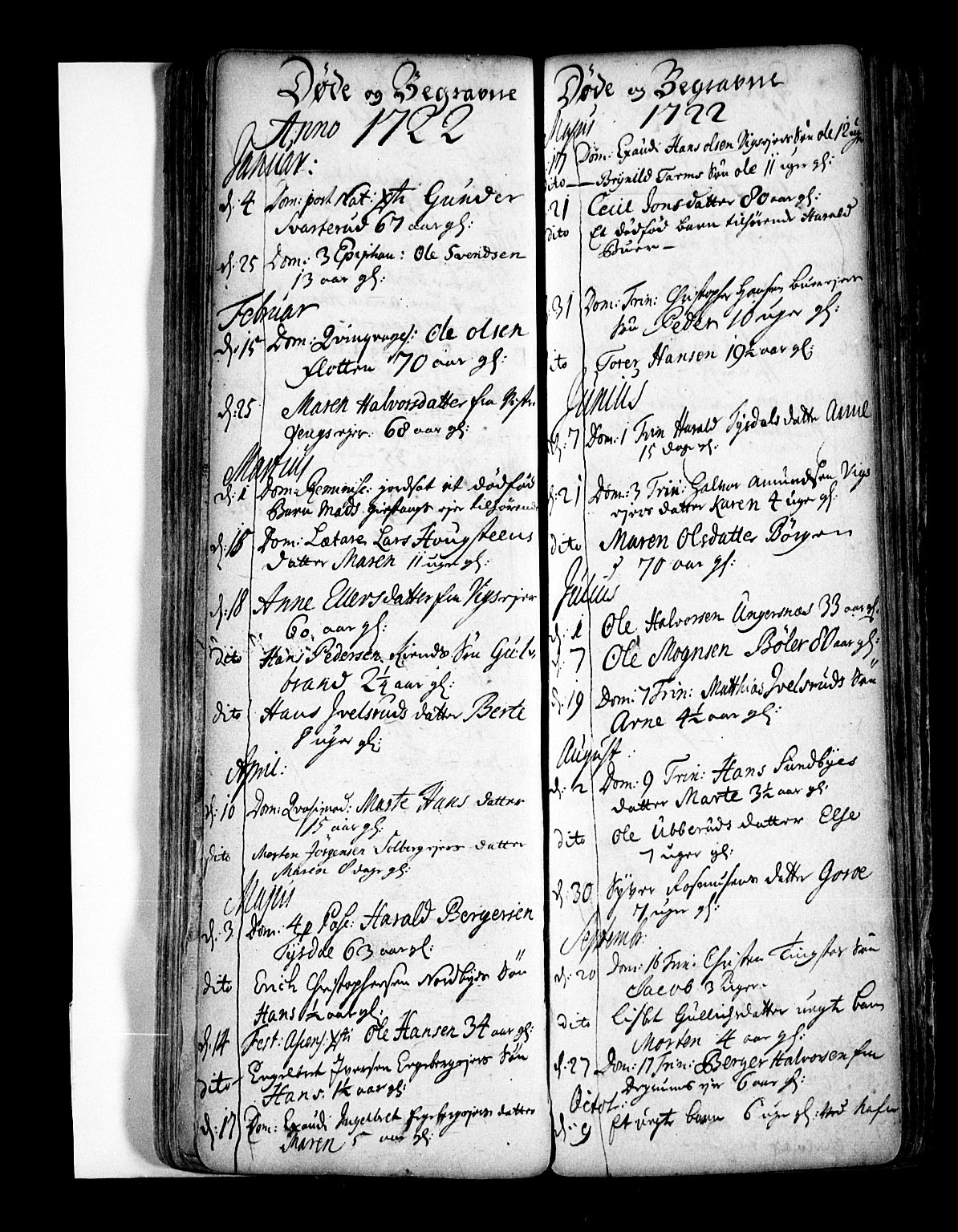 Enebakk prestekontor Kirkebøker, AV/SAO-A-10171c/F/Fa/L0001: Parish register (official) no. I 1, 1719-1754