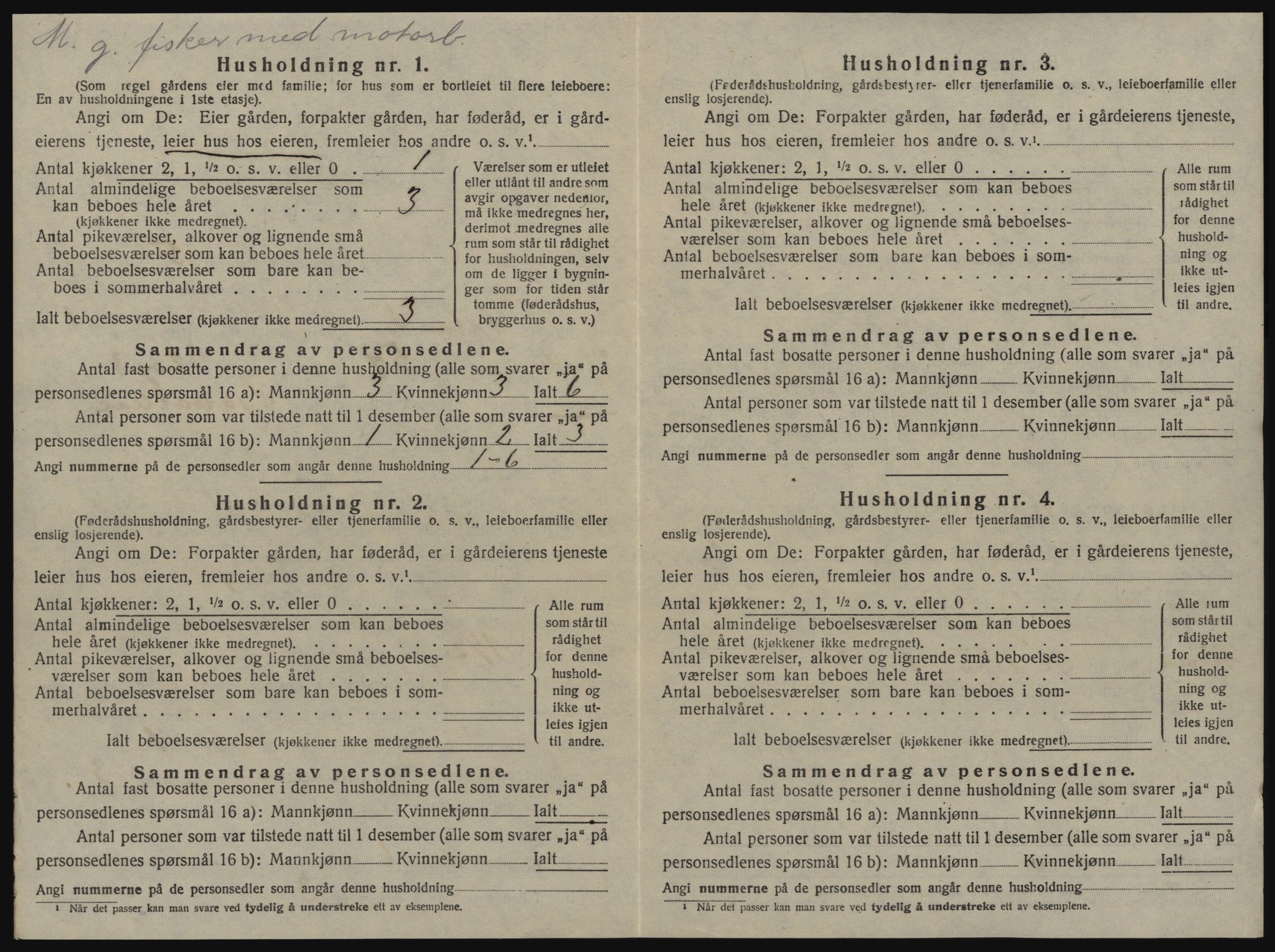 SAT, 1920 census for Ørland, 1920, p. 50