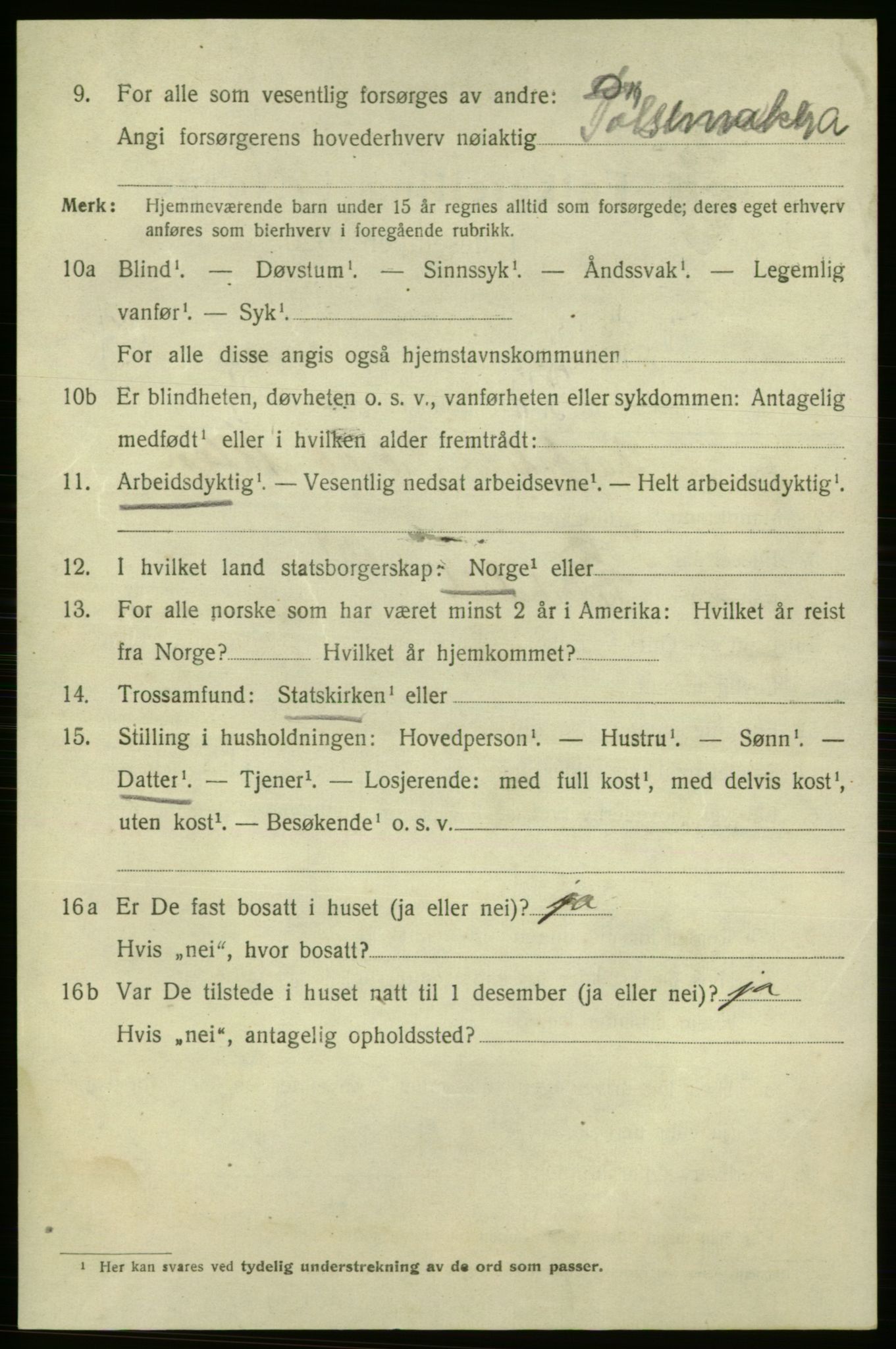 SAO, 1920 census for Fredrikshald, 1920, p. 26791