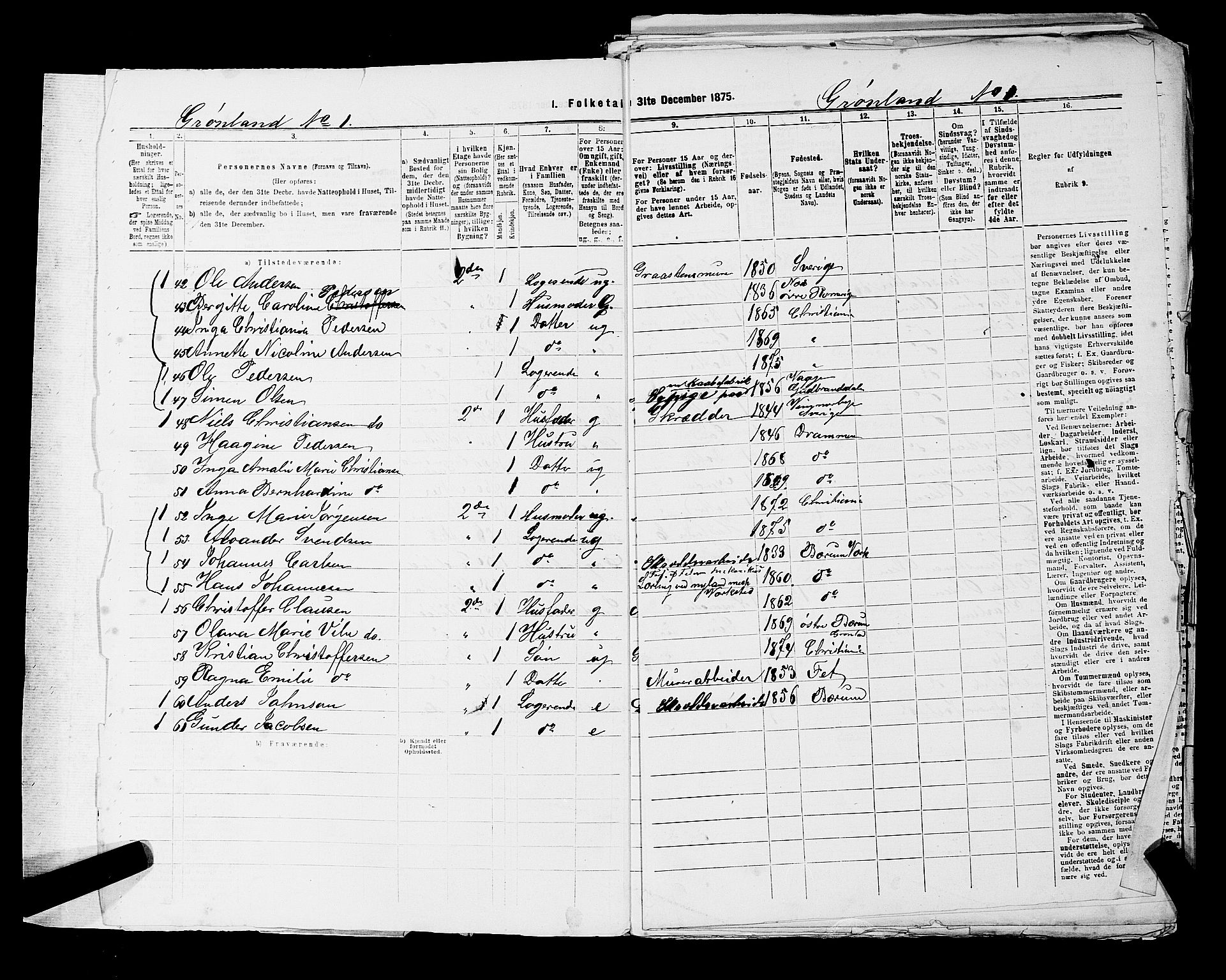 RA, 1875 census for 0301 Kristiania, 1875, p. 7387