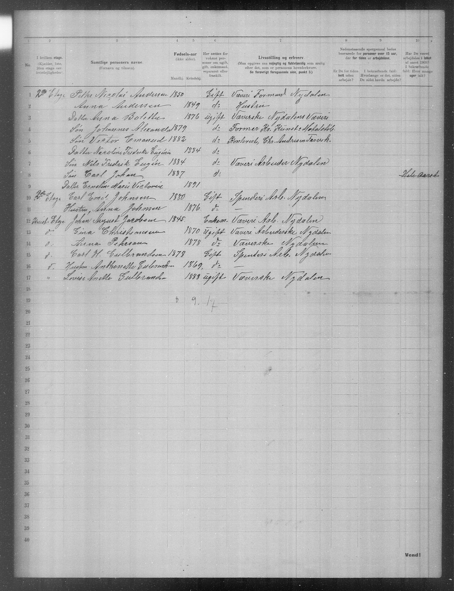 OBA, Municipal Census 1903 for Kristiania, 1903, p. 12363