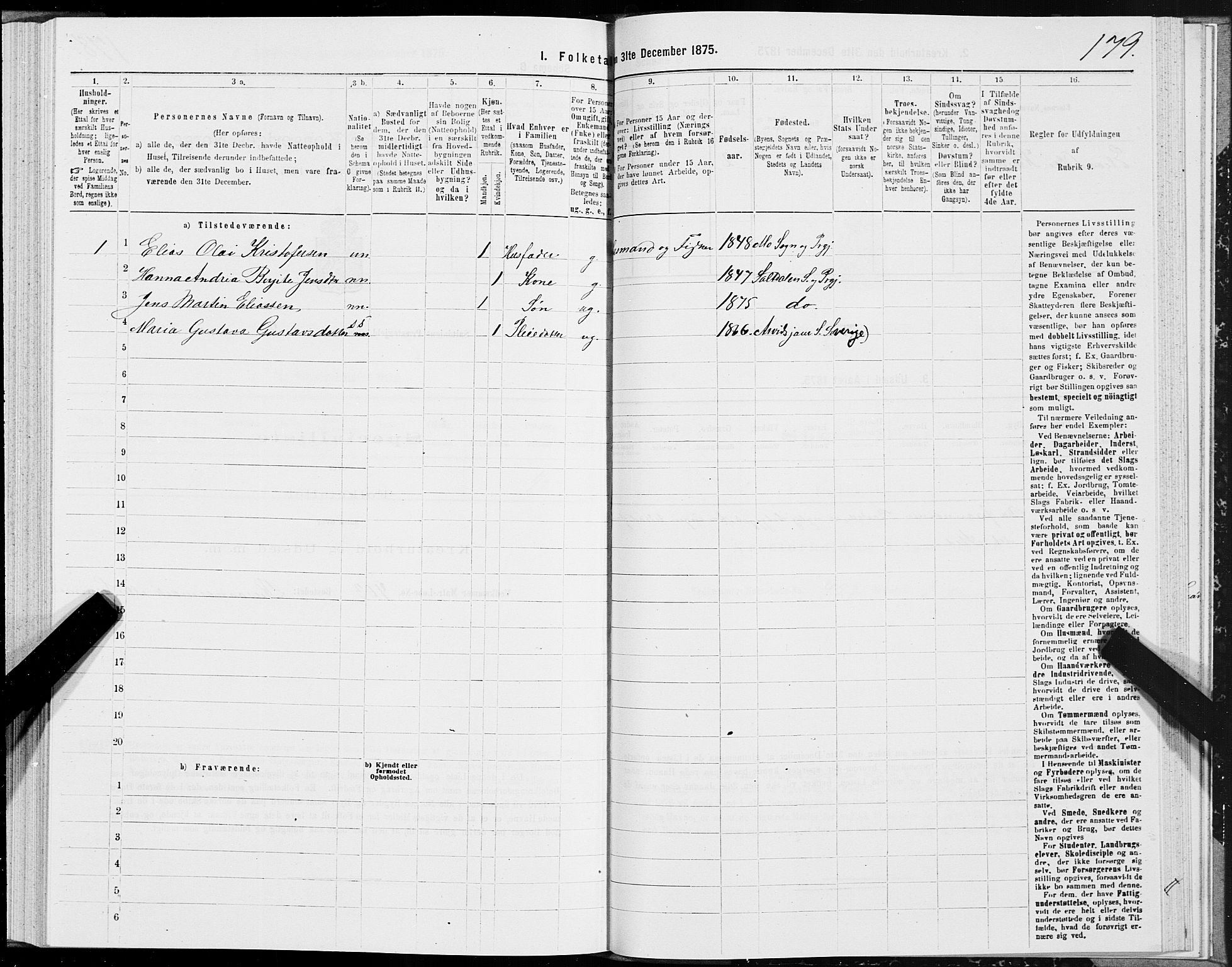 SAT, 1875 census for 1840P Saltdal, 1875, p. 2179