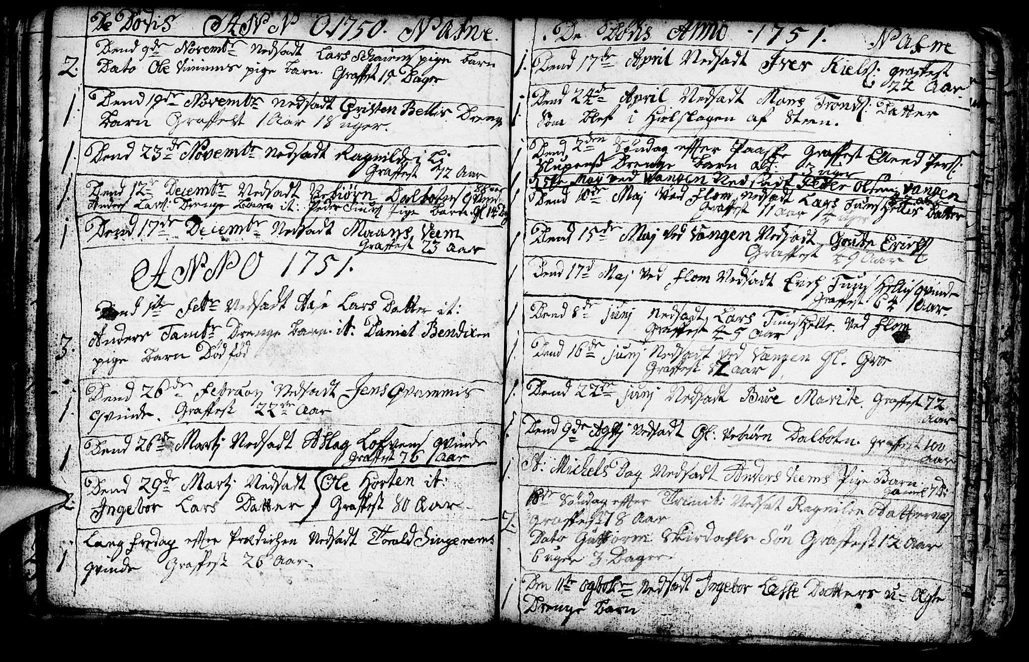 Aurland sokneprestembete, AV/SAB-A-99937/H/Ha/Haa/L0003: Parish register (official) no. A 3, 1735-1761, p. 124