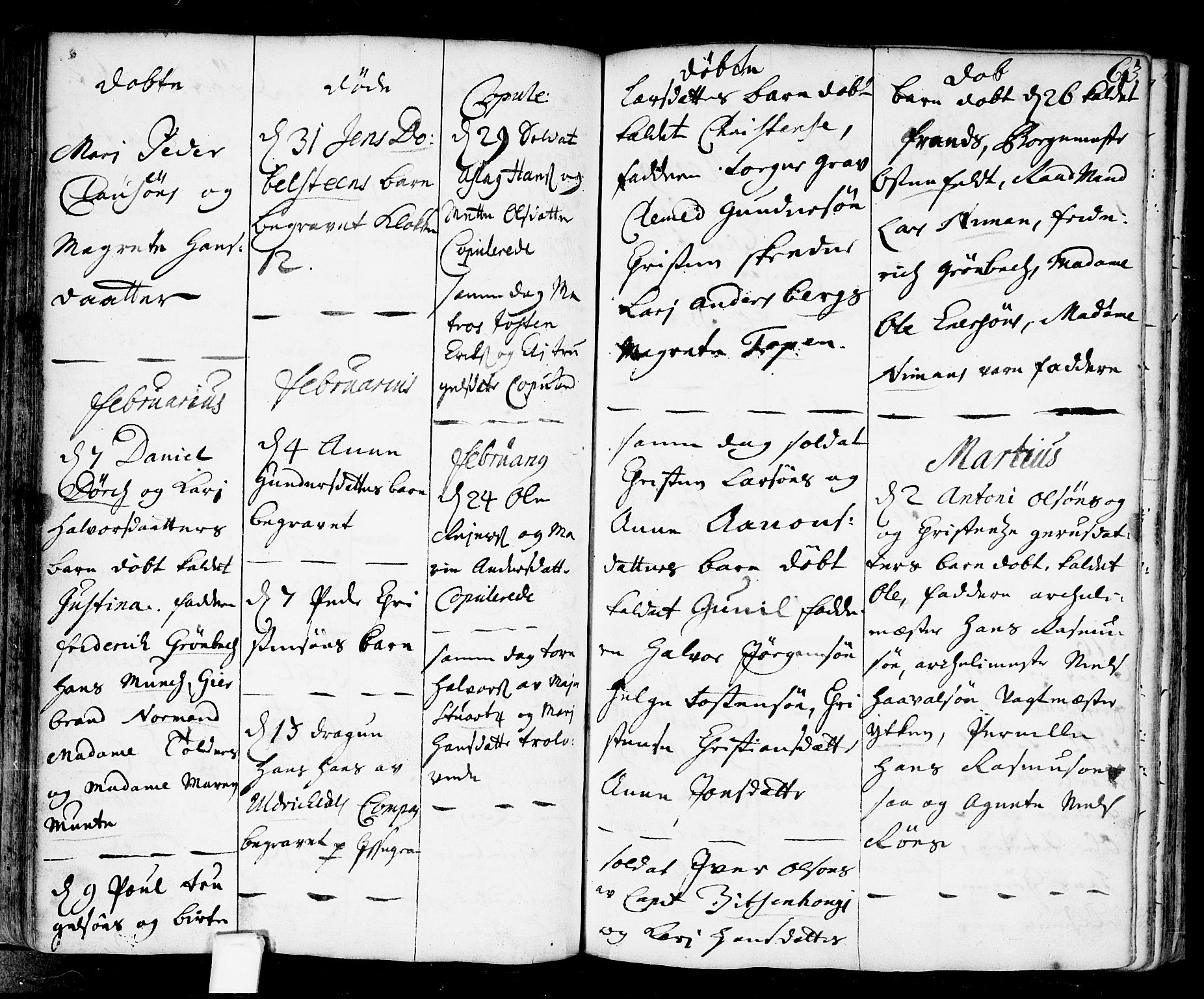 Fredrikstad prestekontor Kirkebøker, AV/SAO-A-11082/F/Fa/L0001: Parish register (official) no. 1, 1717-1731, p. 63