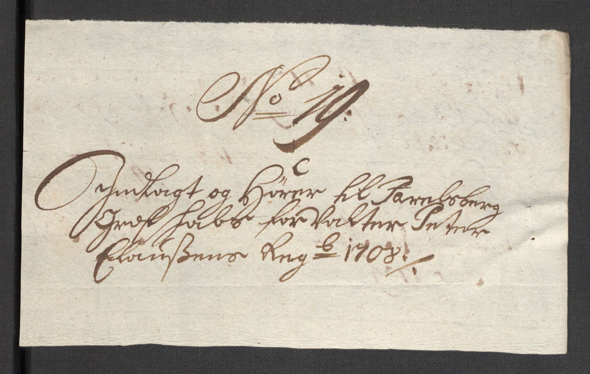 Rentekammeret inntil 1814, Reviderte regnskaper, Fogderegnskap, AV/RA-EA-4092/R32/L1873: Fogderegnskap Jarlsberg grevskap, 1708, p. 168