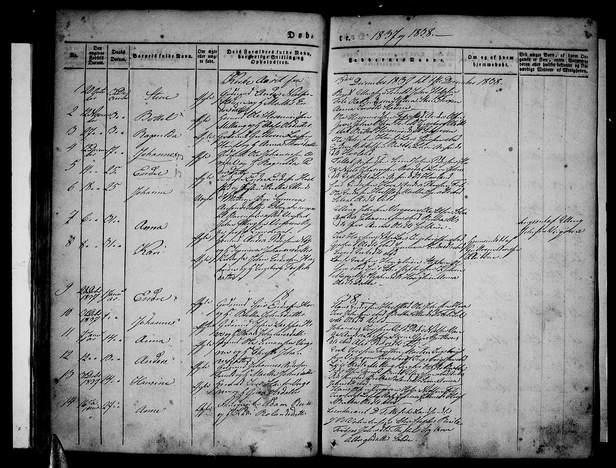 Vik sokneprestembete, AV/SAB-A-81501/H/Haa/Haaa/L0007: Parish register (official) no. A 7, 1831-1845, p. 38