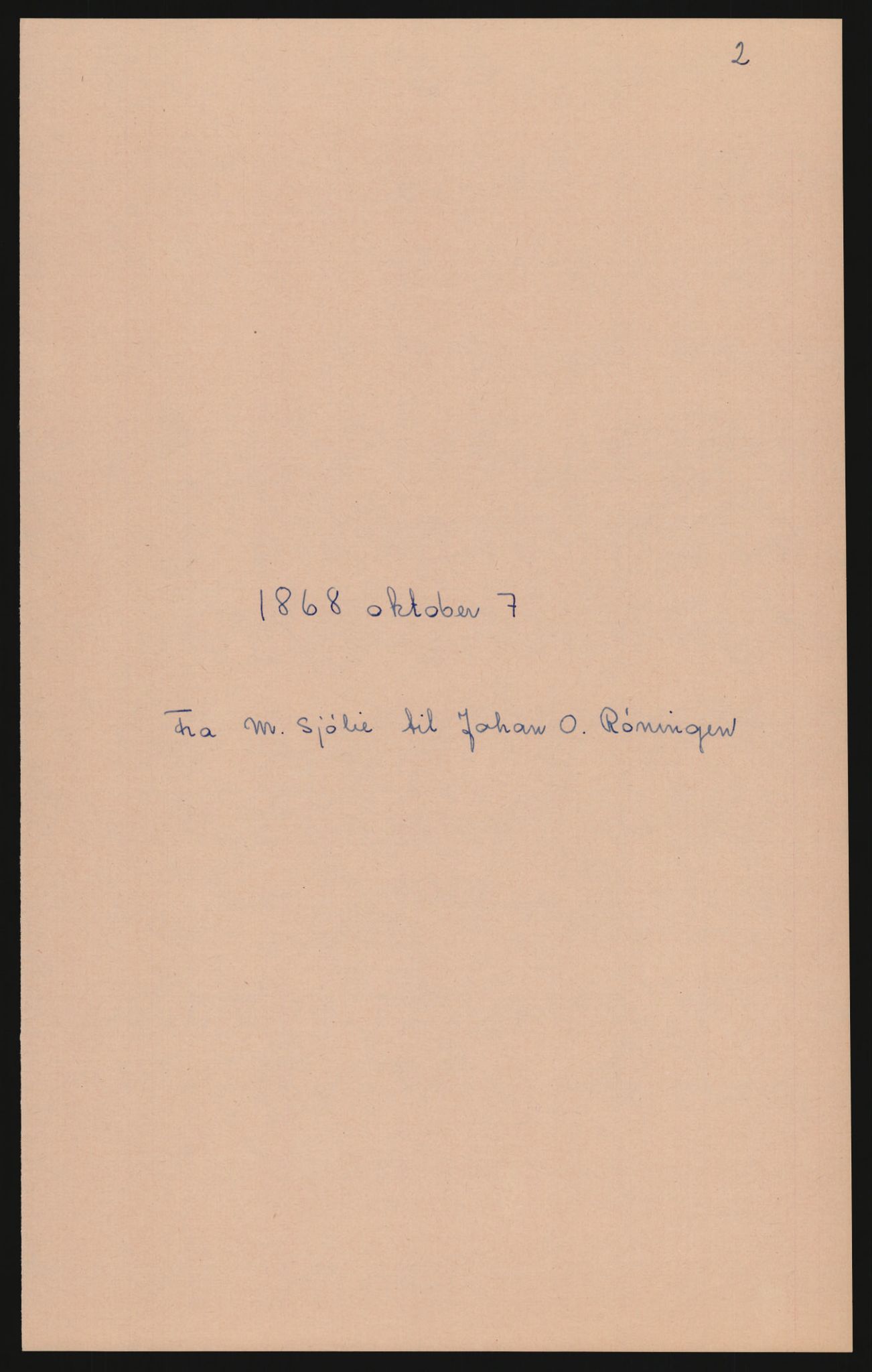 Samlinger til kildeutgivelse, Amerikabrevene, AV/RA-EA-4057/F/L0009: Innlån fra Hedmark: Statsarkivet i Hamar - Wærenskjold, 1838-1914, p. 8