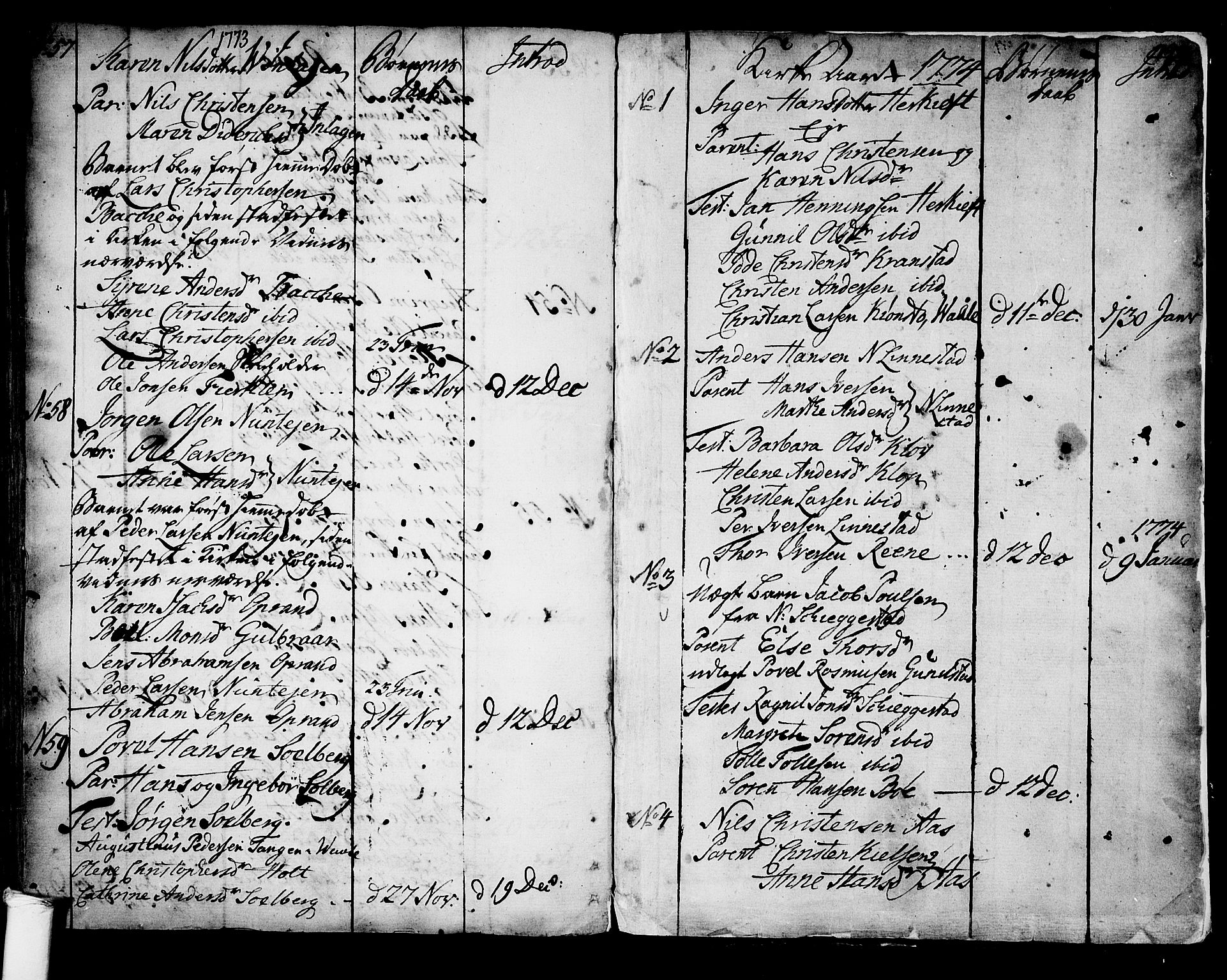 Ramnes kirkebøker, SAKO/A-314/F/Fa/L0001: Parish register (official) no. I 1, 1732-1774, p. 197