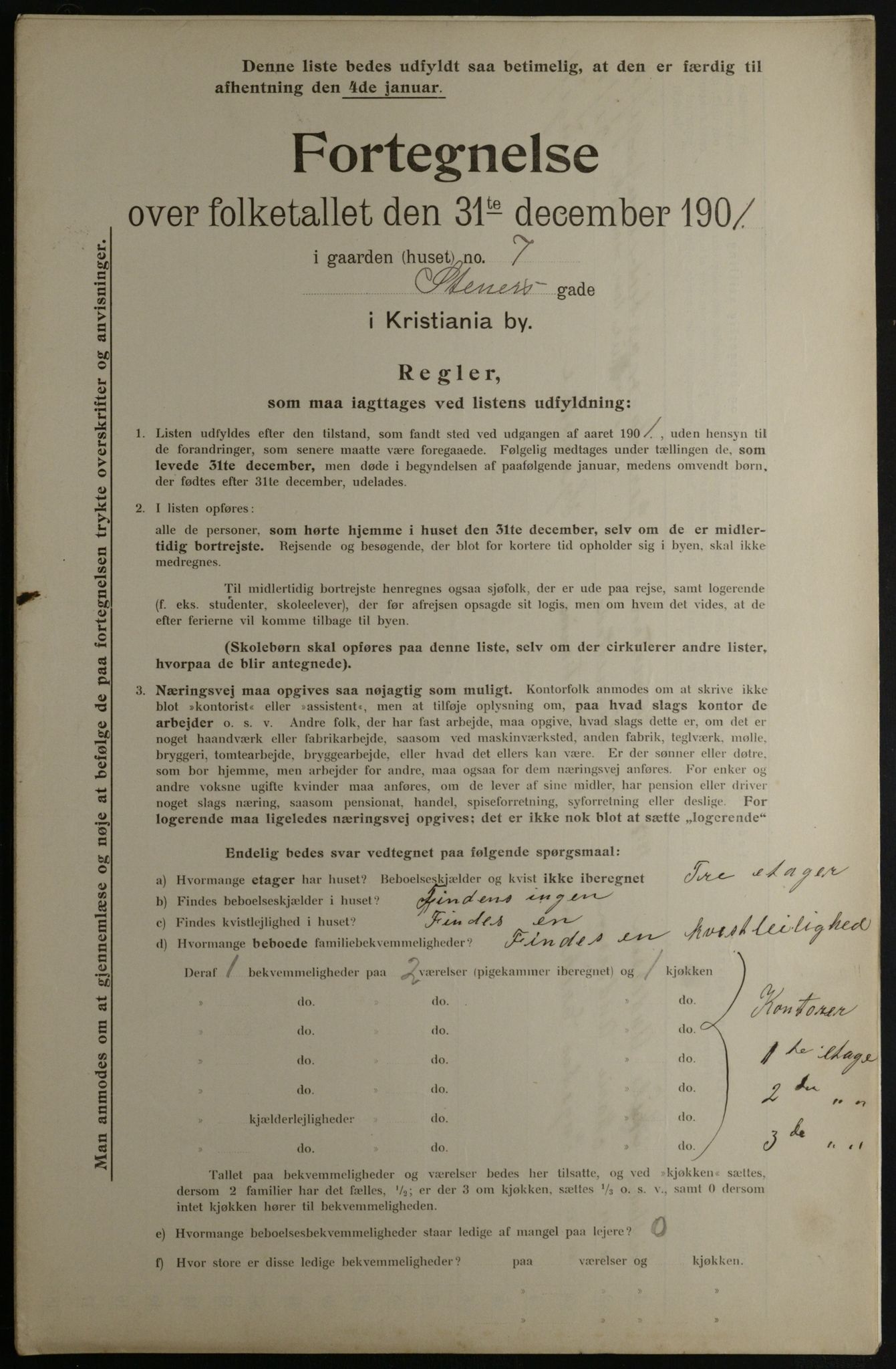 OBA, Municipal Census 1901 for Kristiania, 1901, p. 15567