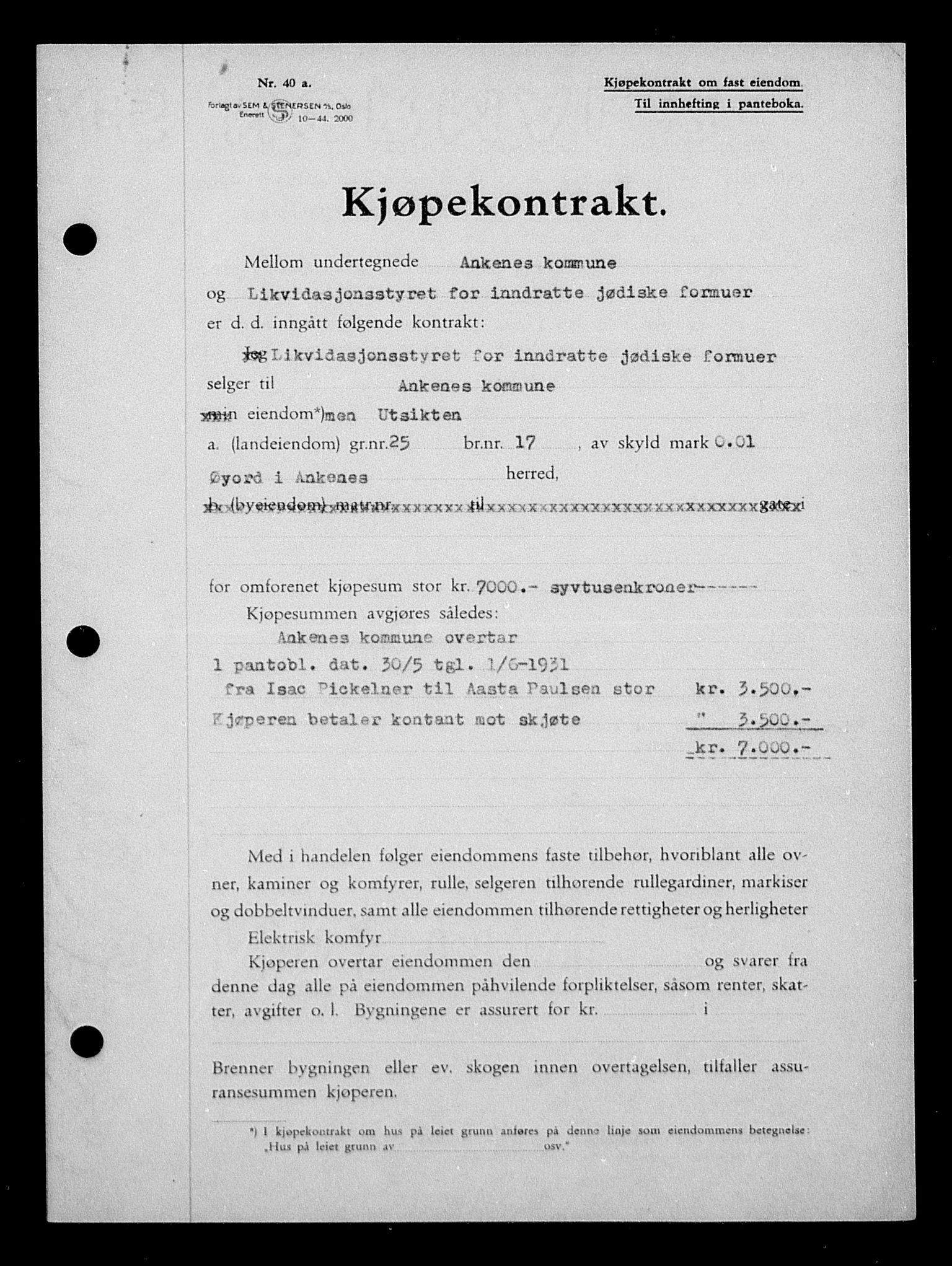 Justisdepartementet, Tilbakeføringskontoret for inndratte formuer, AV/RA-S-1564/H/Hc/Hcb/L0915: --, 1945-1947, p. 173