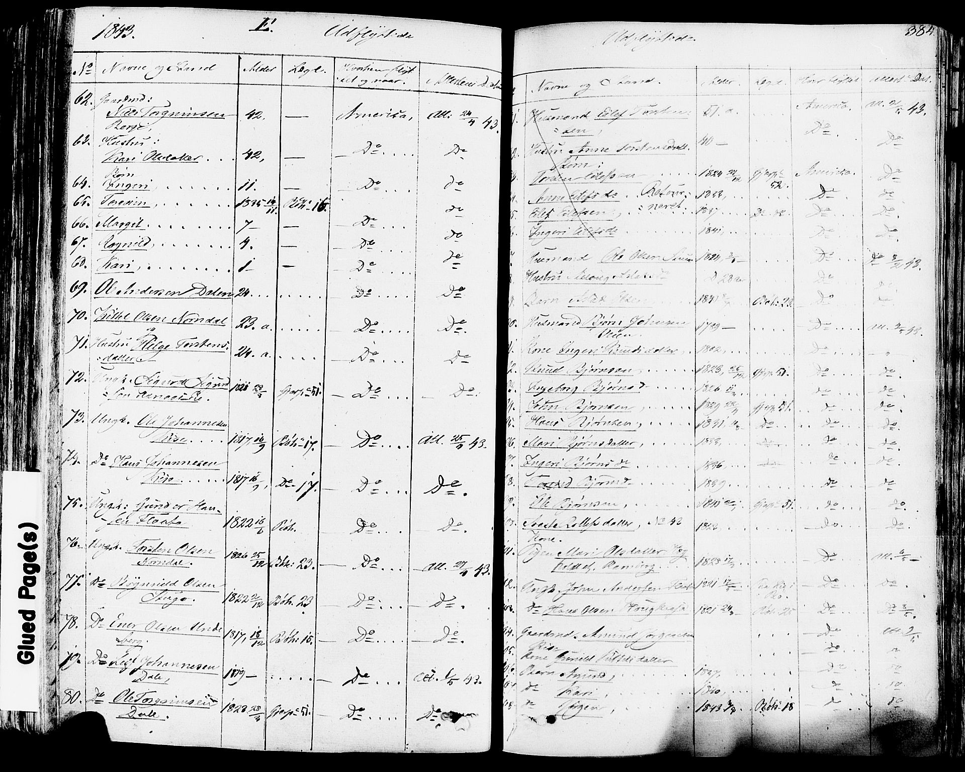 Sauherad kirkebøker, SAKO/A-298/F/Fa/L0006: Parish register (official) no. I 6, 1827-1850, p. 384