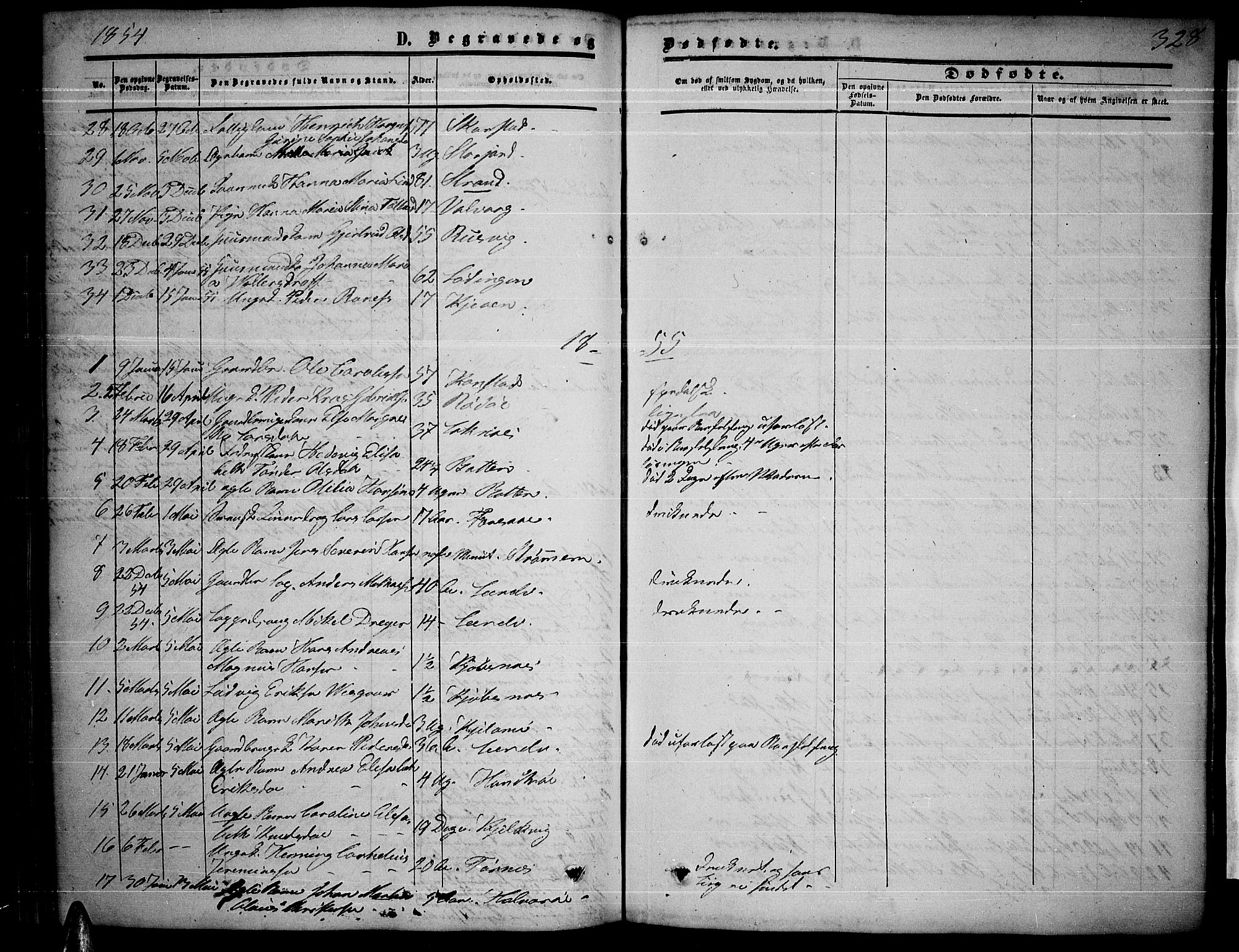 Ministerialprotokoller, klokkerbøker og fødselsregistre - Nordland, AV/SAT-A-1459/872/L1046: Parish register (copy) no. 872C02, 1852-1879, p. 328