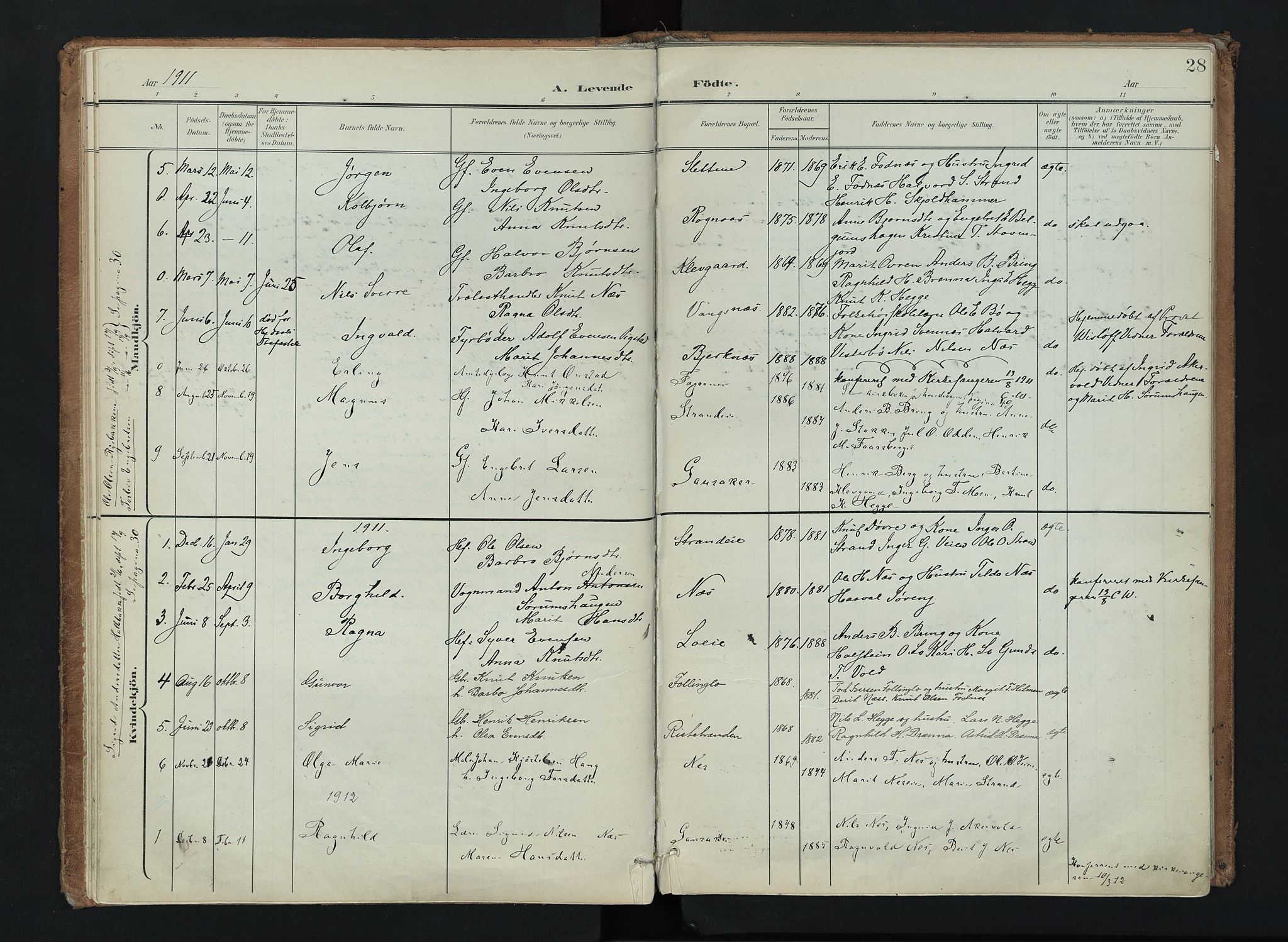 Nord-Aurdal prestekontor, SAH/PREST-132/H/Ha/Haa/L0016: Parish register (official) no. 16, 1897-1925, p. 28