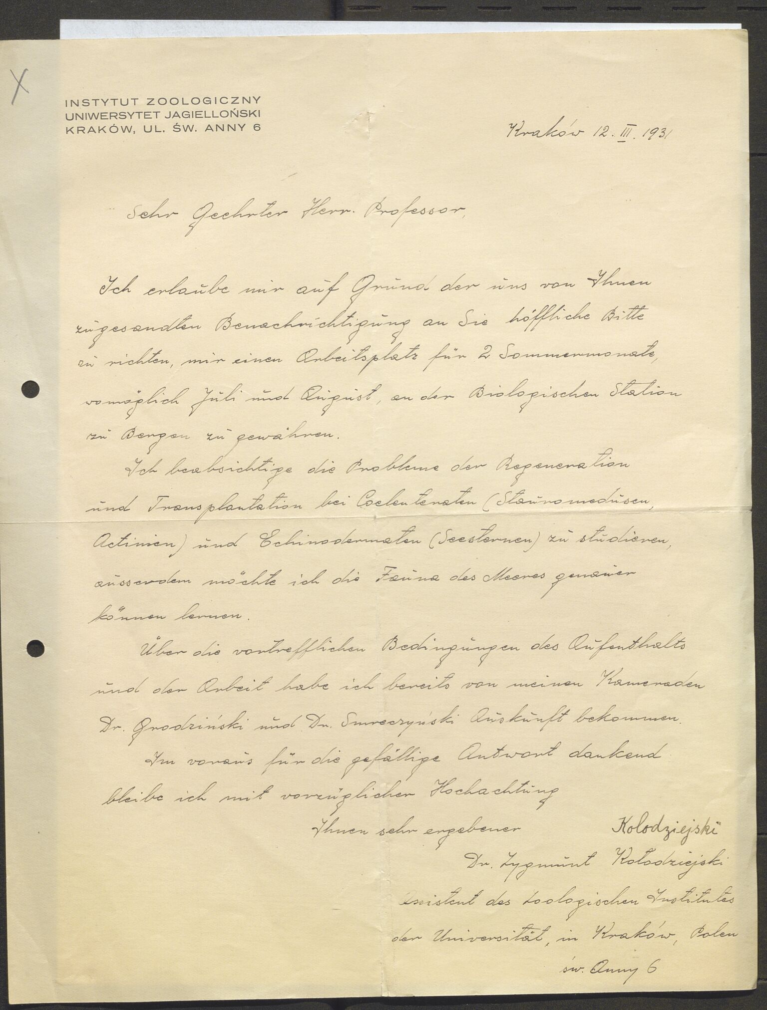 Bergens Museum, AV/SAB-A-17301/13/D/L0002: Korrespondanse , 1928-1940, p. 127