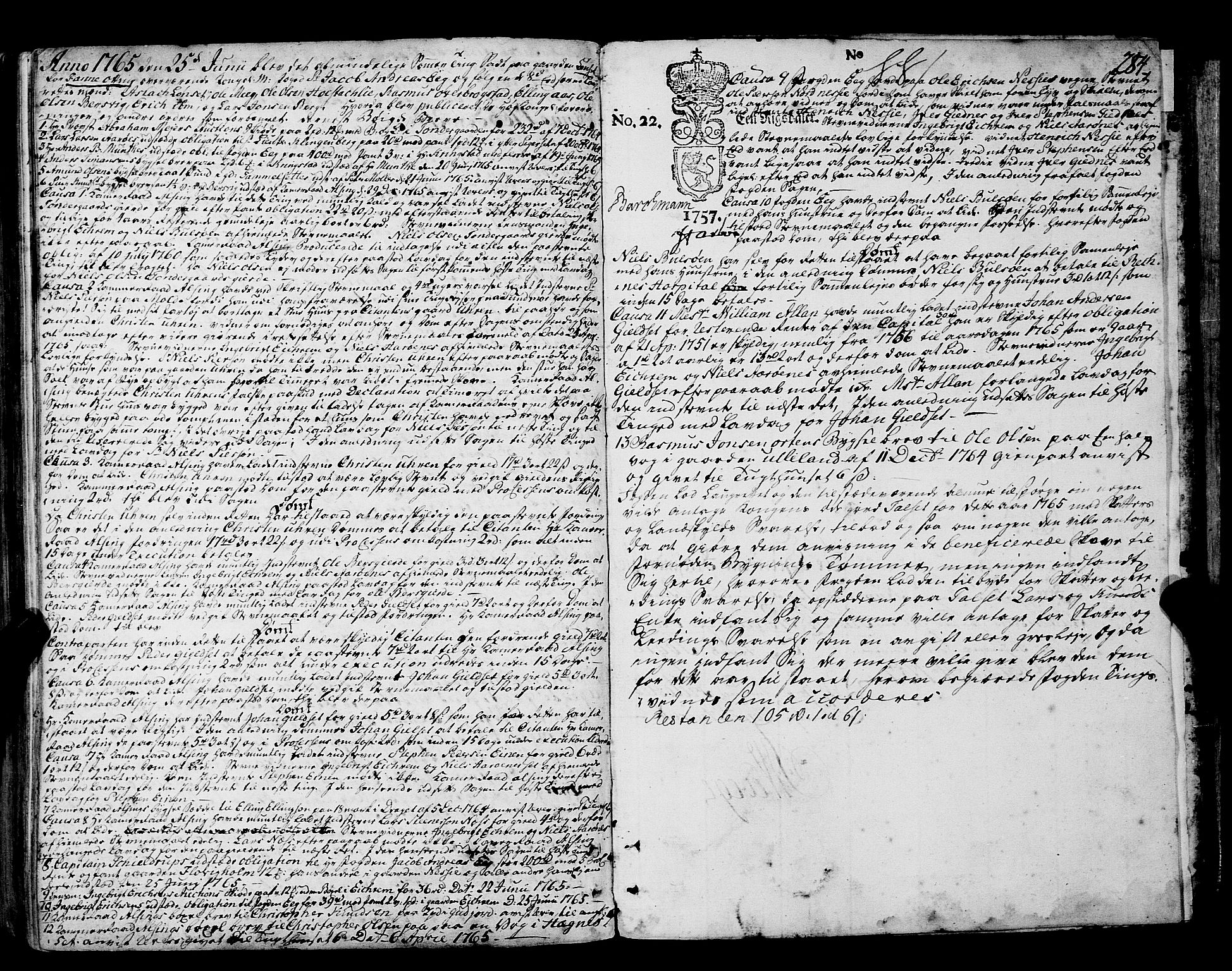 Romsdal sorenskriveri, SAT/A-4149/1/1/1A/L0014: Tingbok, 1757-1765, p. 284