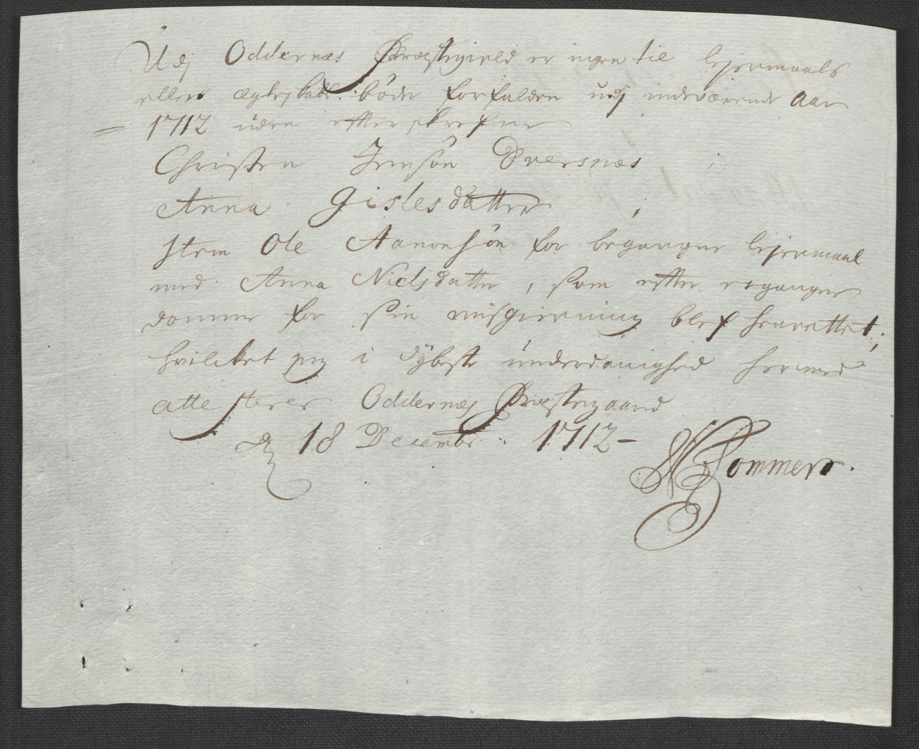 Rentekammeret inntil 1814, Reviderte regnskaper, Fogderegnskap, AV/RA-EA-4092/R43/L2555: Fogderegnskap Lista og Mandal, 1712, p. 190