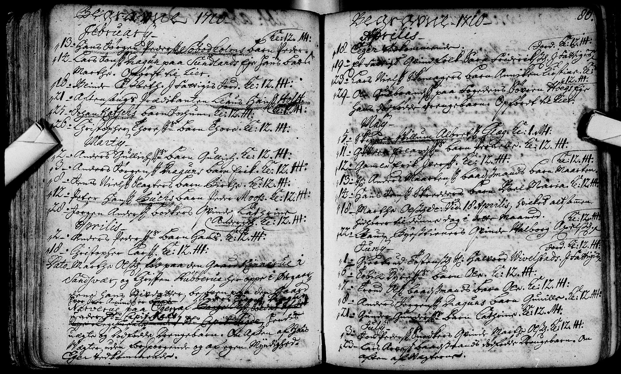 Bragernes kirkebøker, AV/SAKO-A-6/F/Fa/L0003: Parish register (official) no. I 3, 1706-1734, p. 86