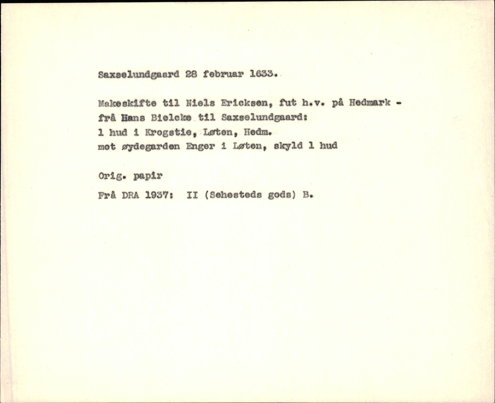 Riksarkivets diplomsamling, AV/RA-EA-5965/F35/F35f/L0001: Regestsedler: Diplomer fra DRA 1937 og 1996, p. 641