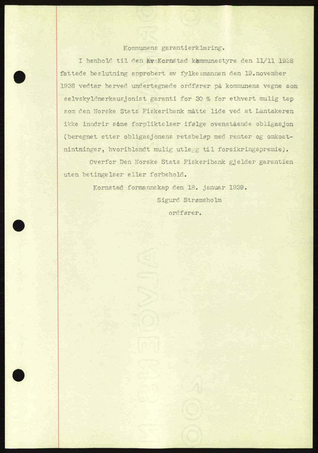 Nordmøre sorenskriveri, AV/SAT-A-4132/1/2/2Ca: Mortgage book no. B84, 1938-1939, Diary no: : 380/1939