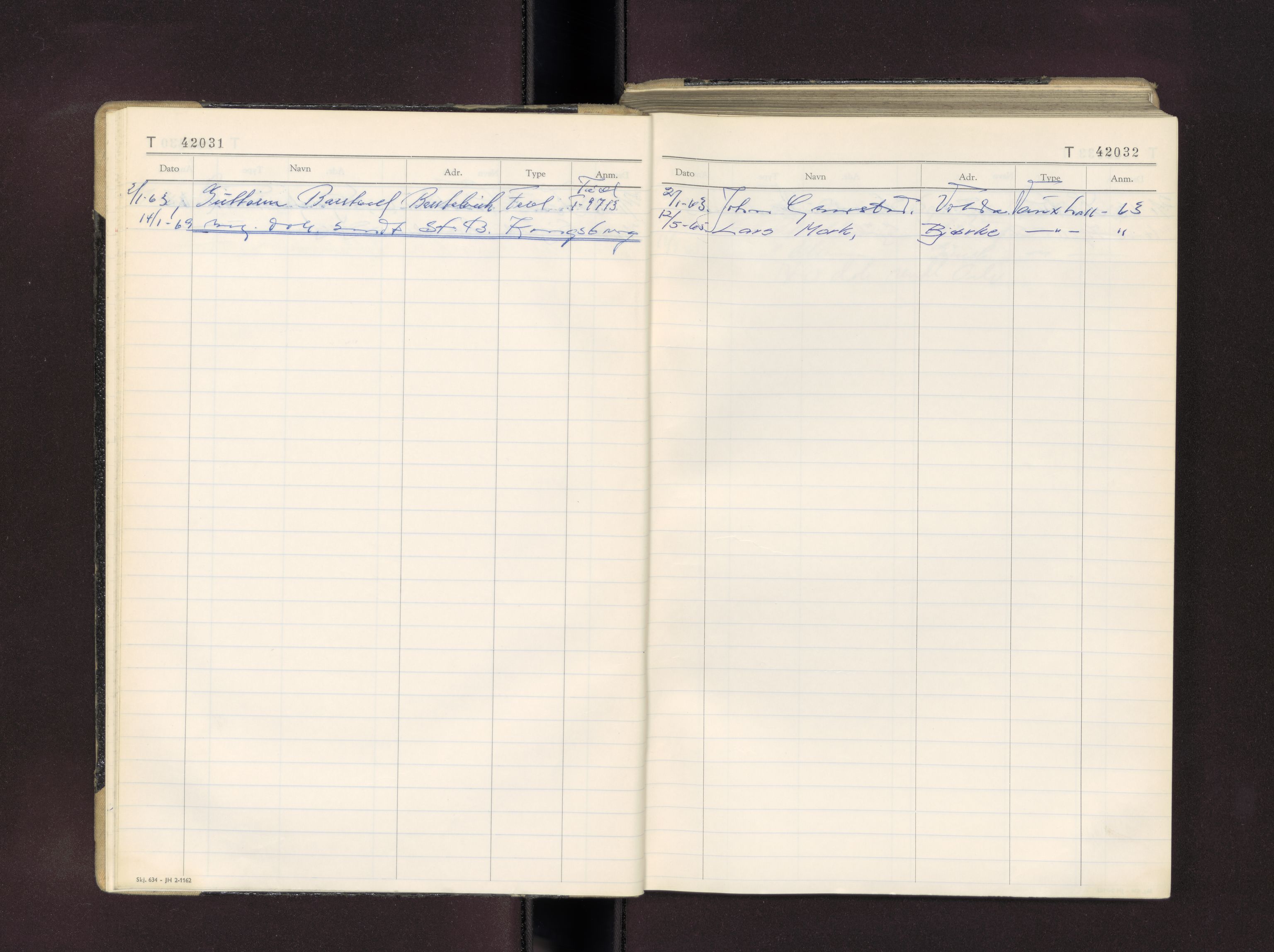 Møre og Romsdal vegkontor - Ålesund trafikkstasjon, AV/SAT-A-4099/F/Fc/L0037: Bilregister; T 42000 - T 42499, 1960-1970