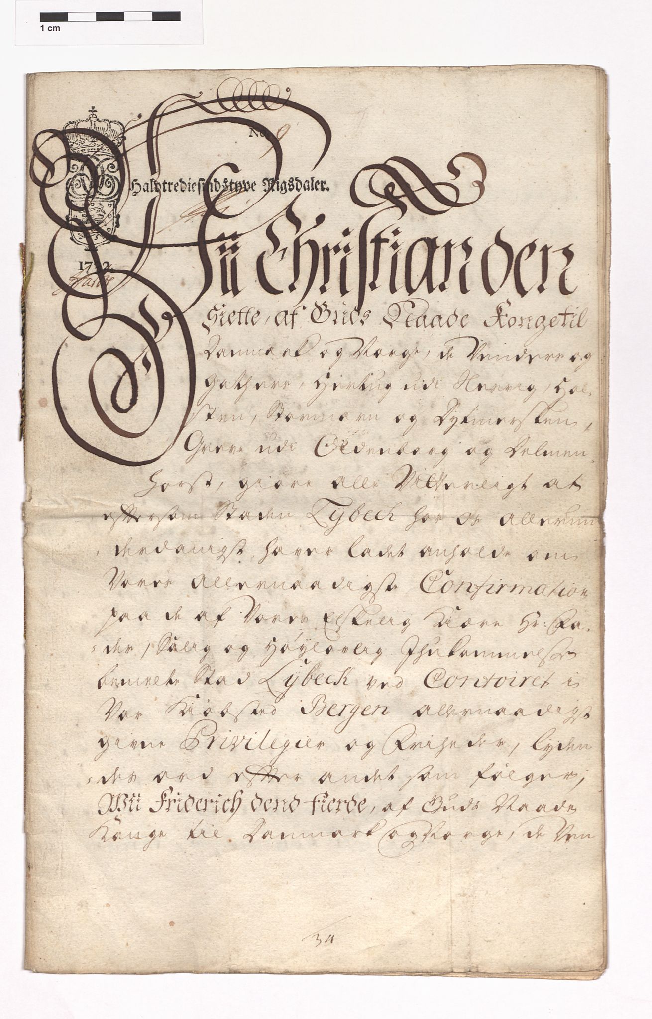 07.1 Urkunden, 3 Auswärtige Beziehungen (Externa), AHL/-/21: Norwegen (Norvagica); Kontor zu Bergen, 1247-1747, p. 1173