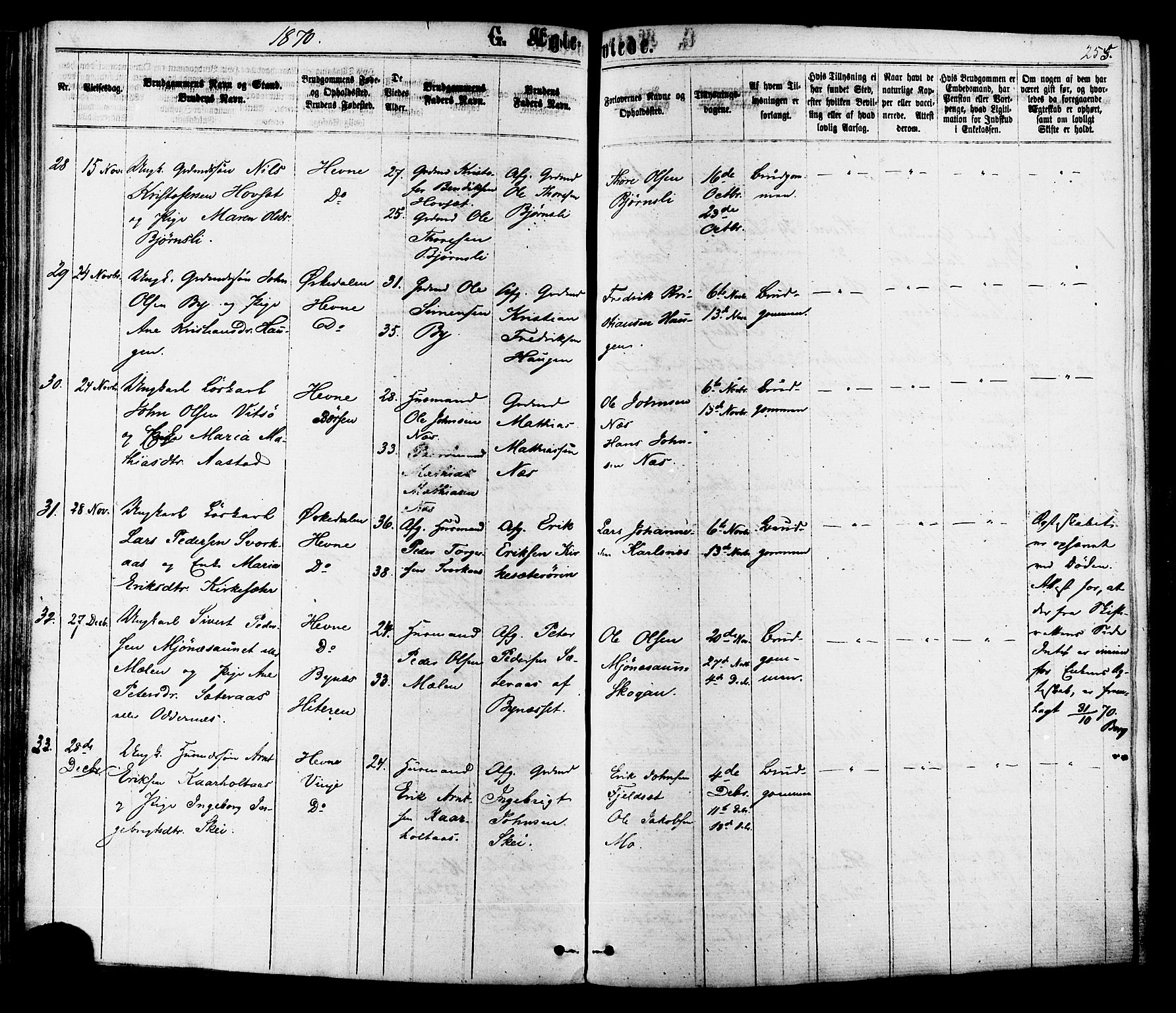 Ministerialprotokoller, klokkerbøker og fødselsregistre - Sør-Trøndelag, AV/SAT-A-1456/630/L0495: Parish register (official) no. 630A08, 1868-1878, p. 255