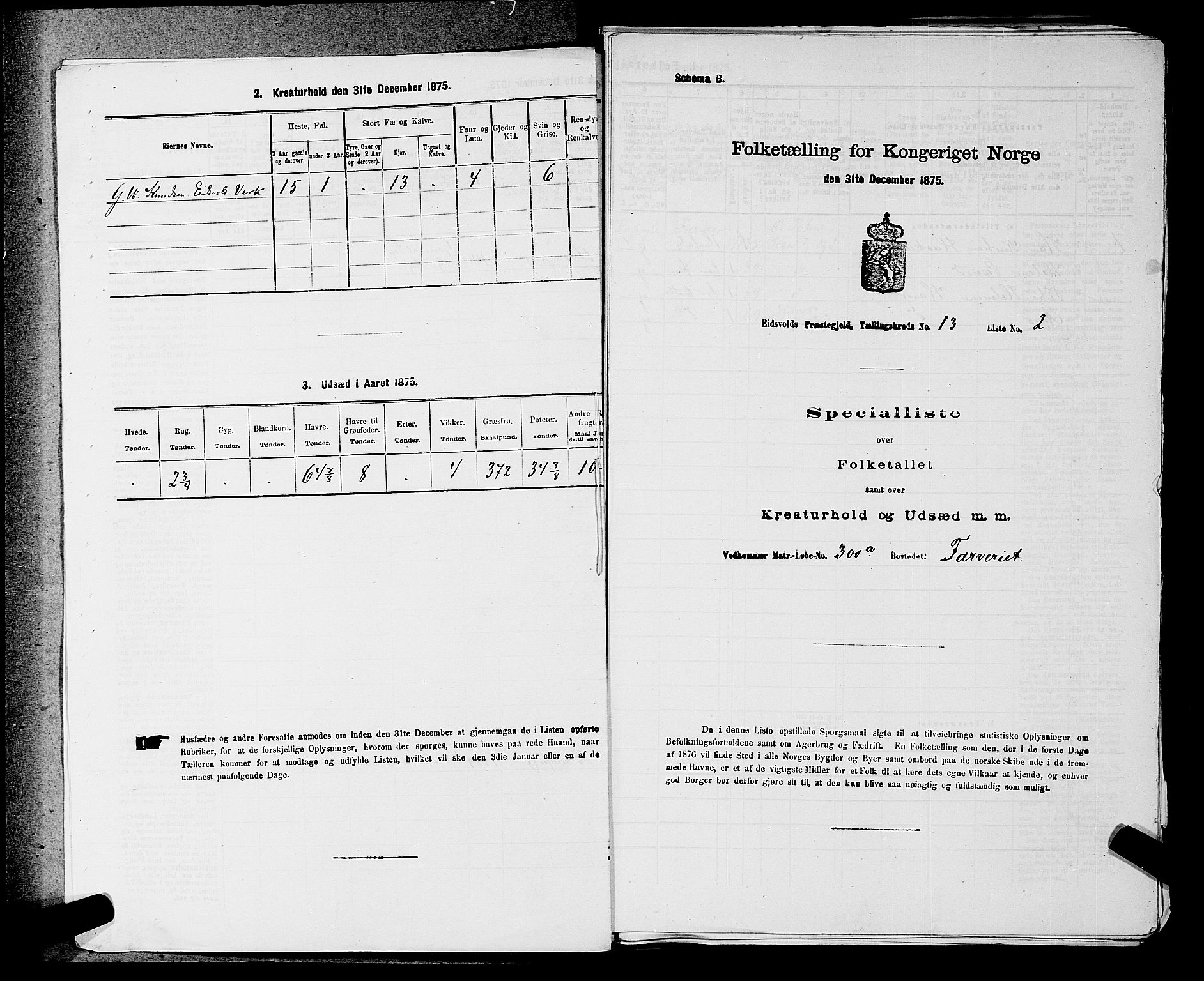 RA, 1875 census for 0237P Eidsvoll, 1875, p. 2057