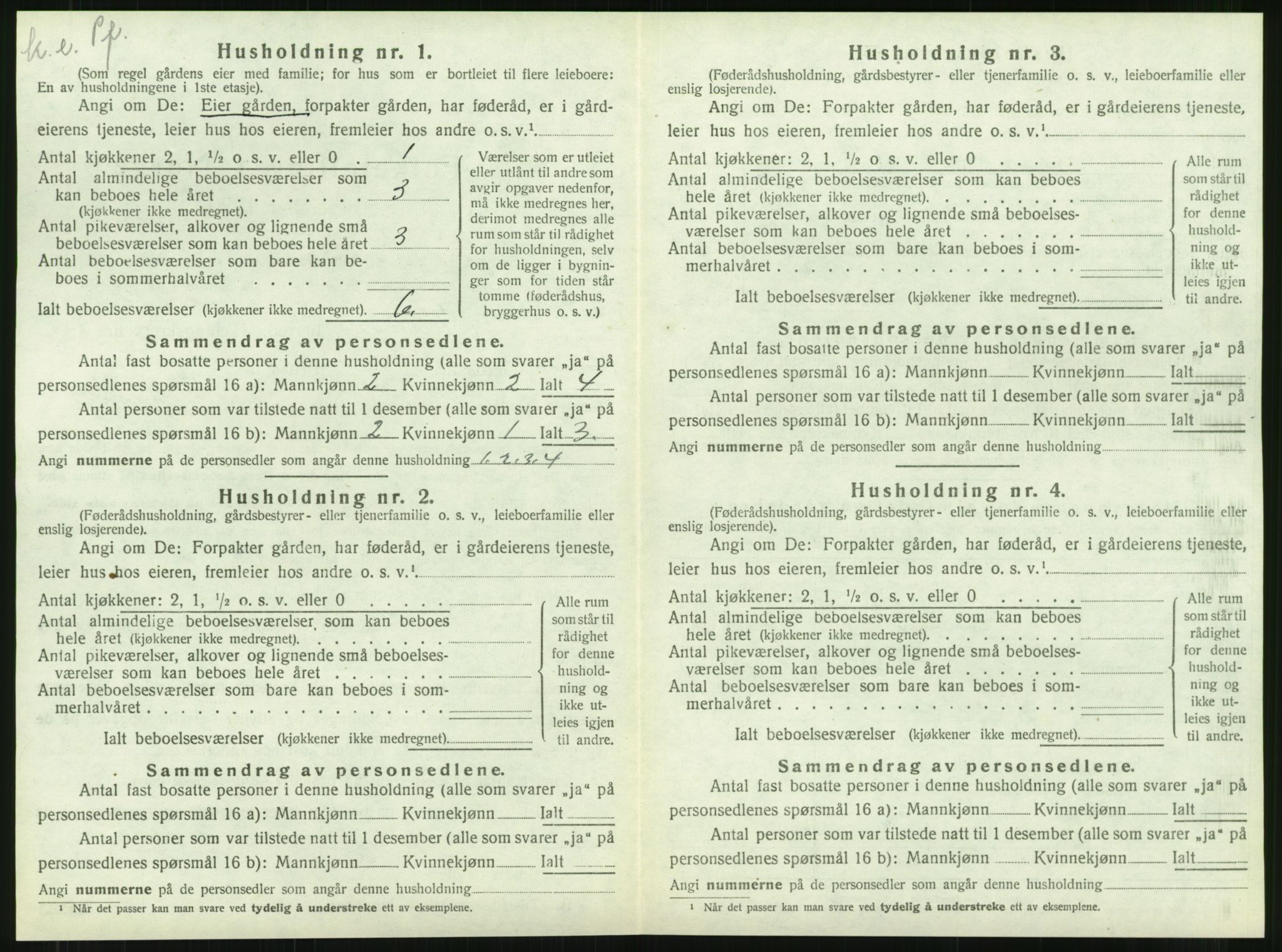 SAT, 1920 census for Klinga, 1920, p. 682