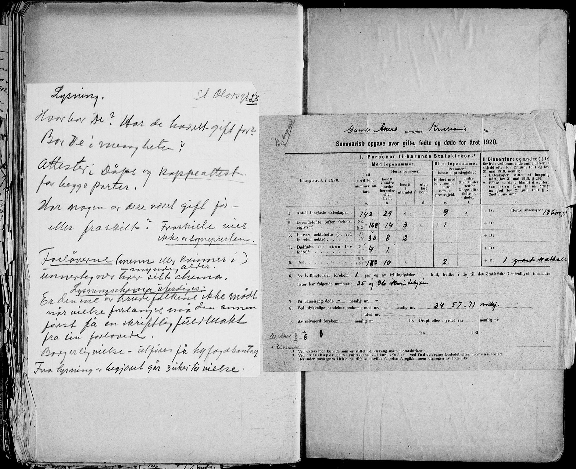 Gamle Aker prestekontor Kirkebøker, SAO/A-10617a/H/L0005: Banns register no. 5, 1918-1930