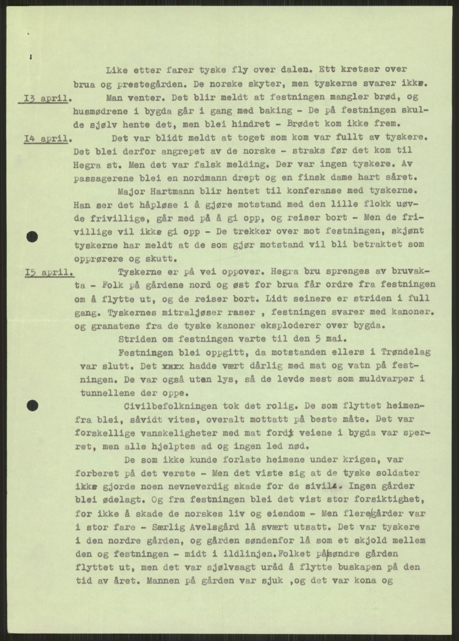 Forsvaret, Forsvarets krigshistoriske avdeling, AV/RA-RAFA-2017/Y/Ya/L0016: II-C-11-31 - Fylkesmenn.  Rapporter om krigsbegivenhetene 1940., 1940, p. 471