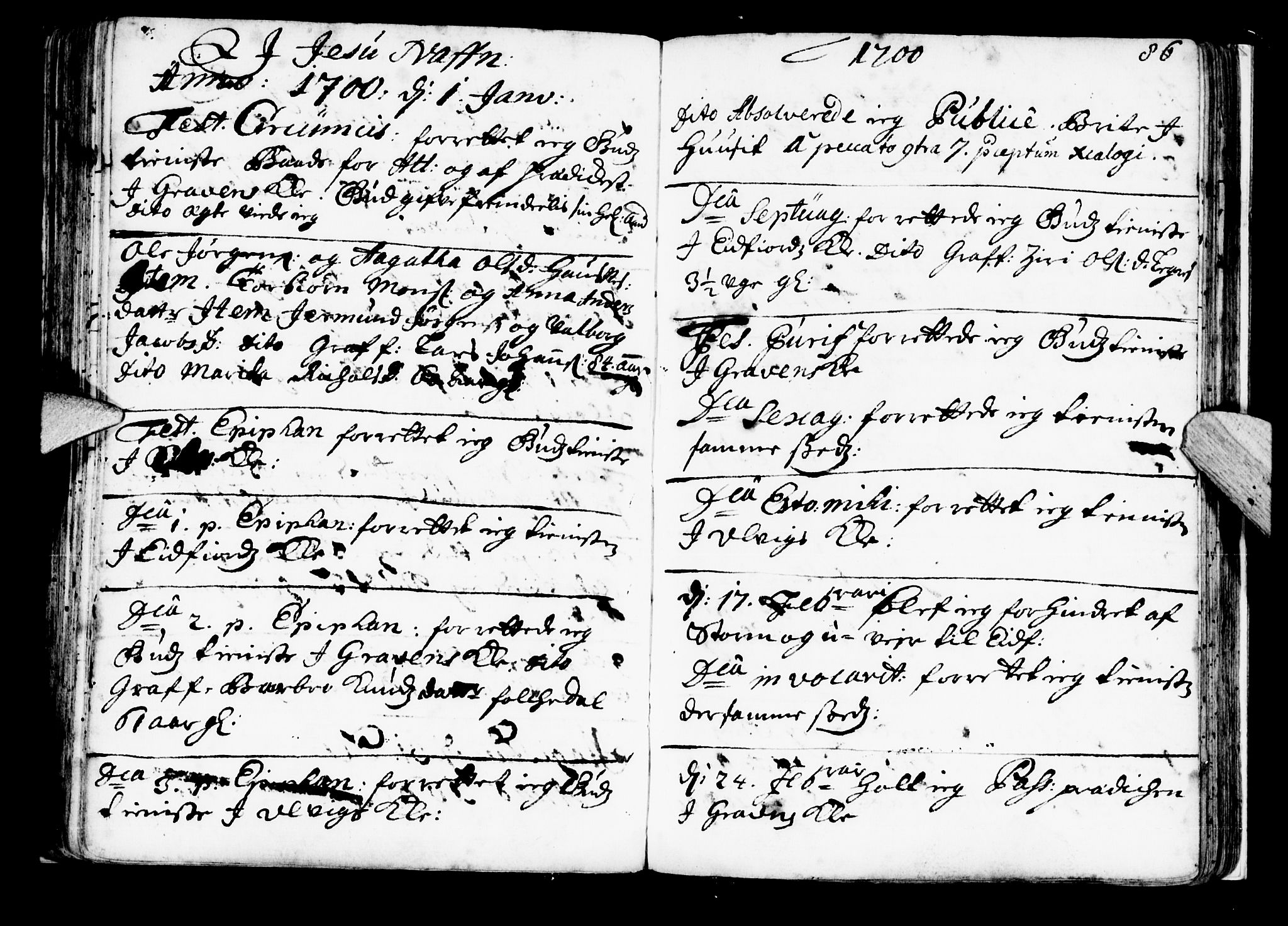 Ulvik sokneprestembete, SAB/A-78801/H/Haa: Parish register (official) no. A 2, 1689-1706, p. 86