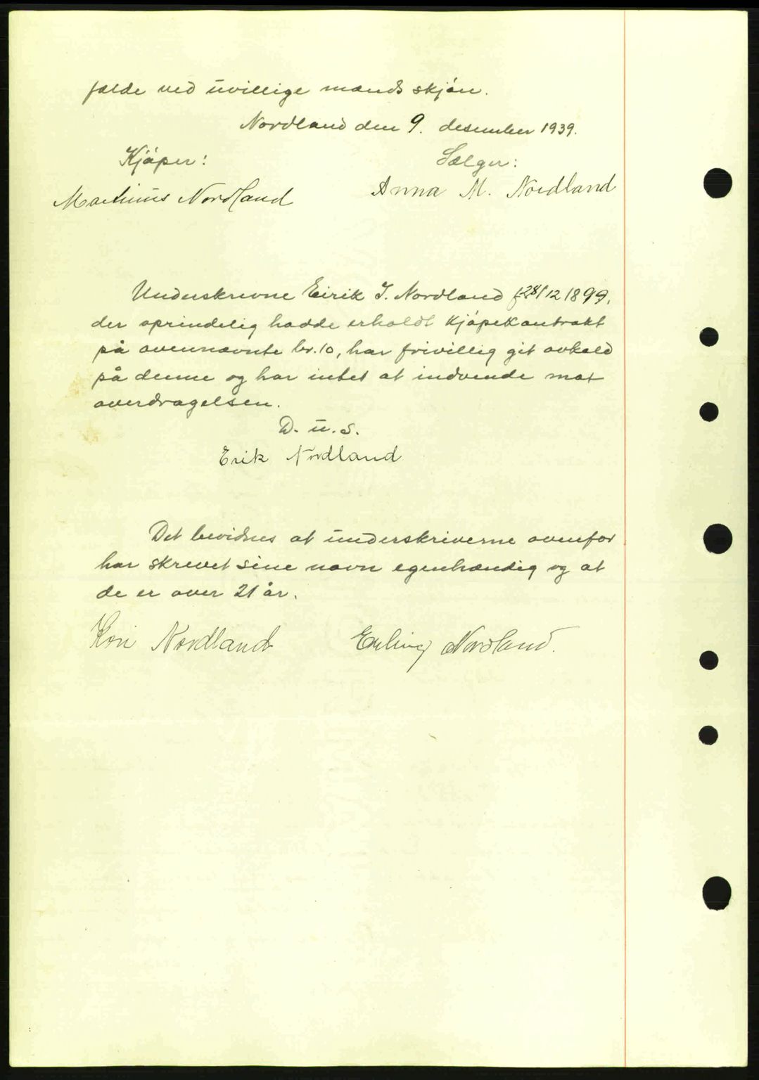 Nordhordland sorenskrivar, SAB/A-2901/1/G/Gb/Gbf/L0010: Mortgage book no. A10, 1939-1940, Diary no: : 3457/1939