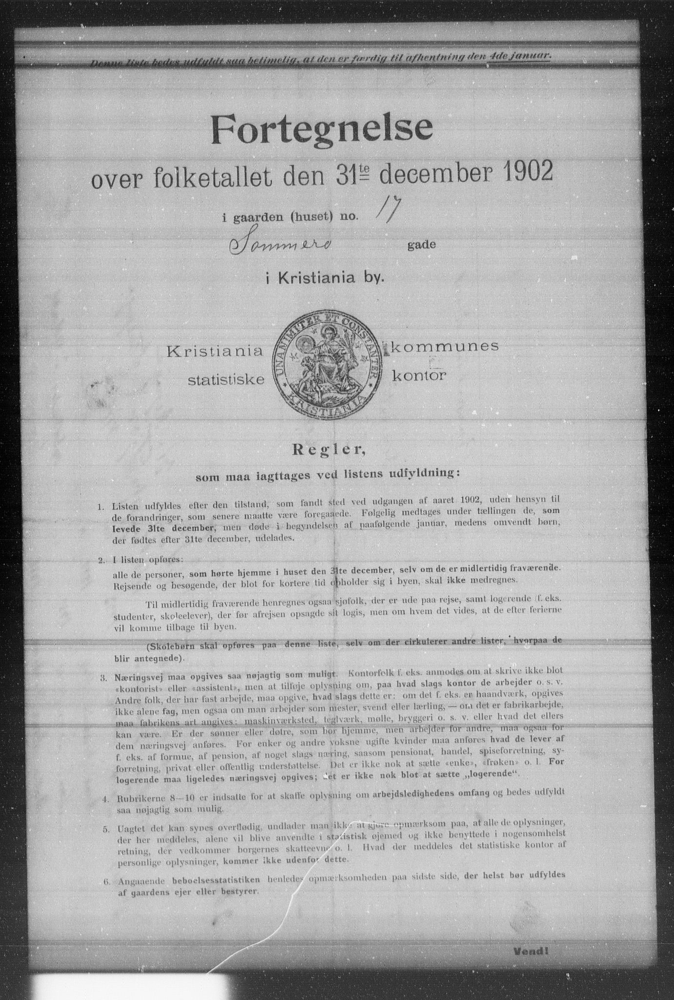 OBA, Municipal Census 1902 for Kristiania, 1902, p. 18476