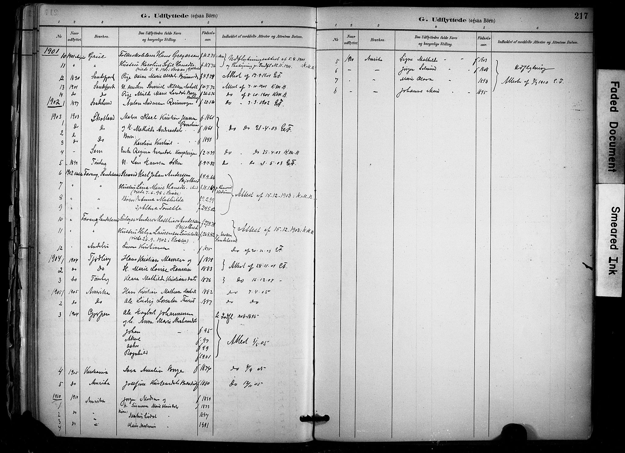 Stokke kirkebøker, AV/SAKO-A-320/F/Fb/L0001: Parish register (official) no. II 1, 1884-1910, p. 217