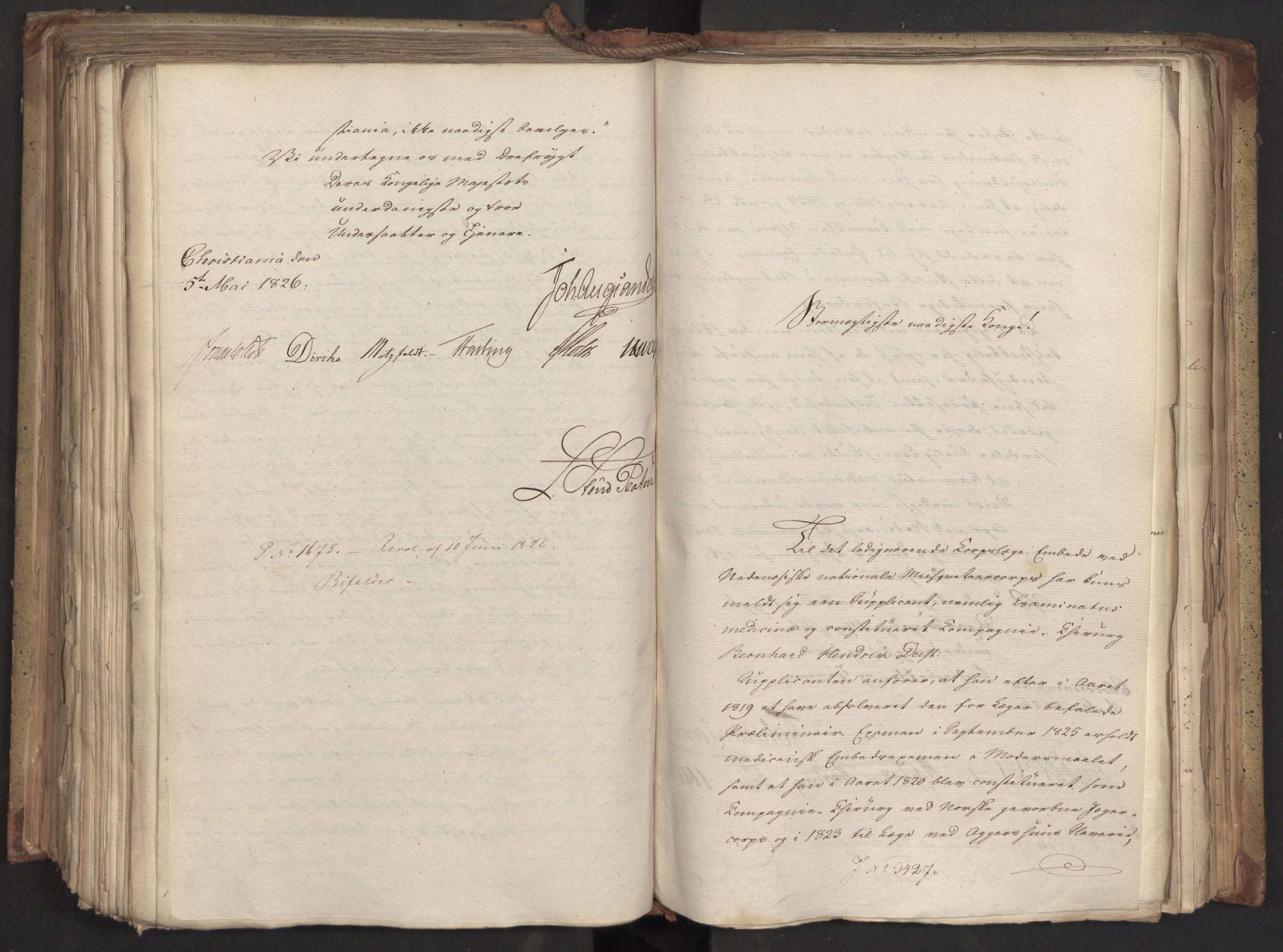 Statsrådsavdelingen i Stockholm, AV/RA-S-1003/D/Da/L0046: Regjeringsinnstillinger nr. 3308-3500, 1826, p. 343