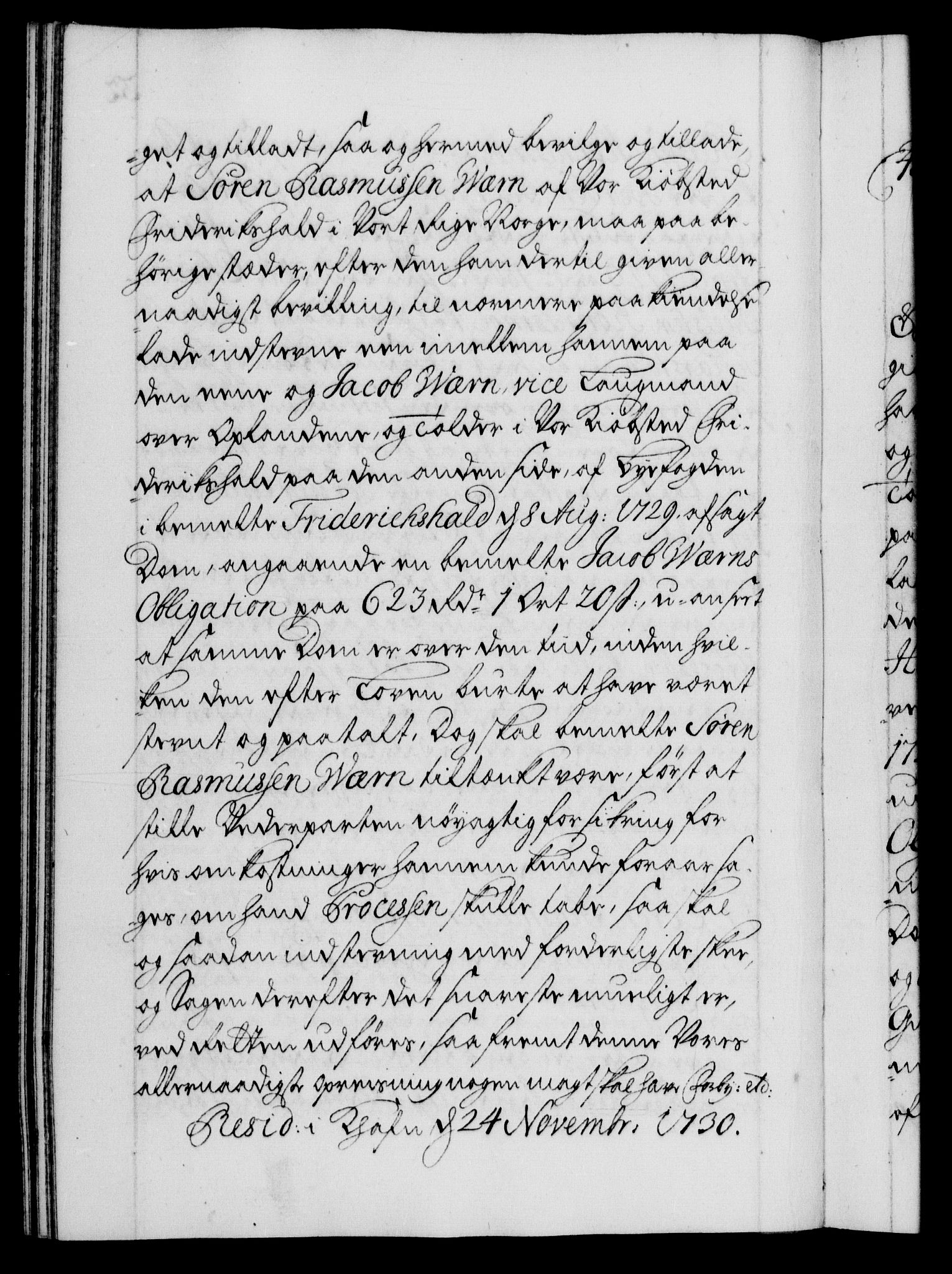 Danske Kanselli 1572-1799, AV/RA-EA-3023/F/Fc/Fca/Fcaa/L0027: Norske registre, 1730-1732, p. 32b