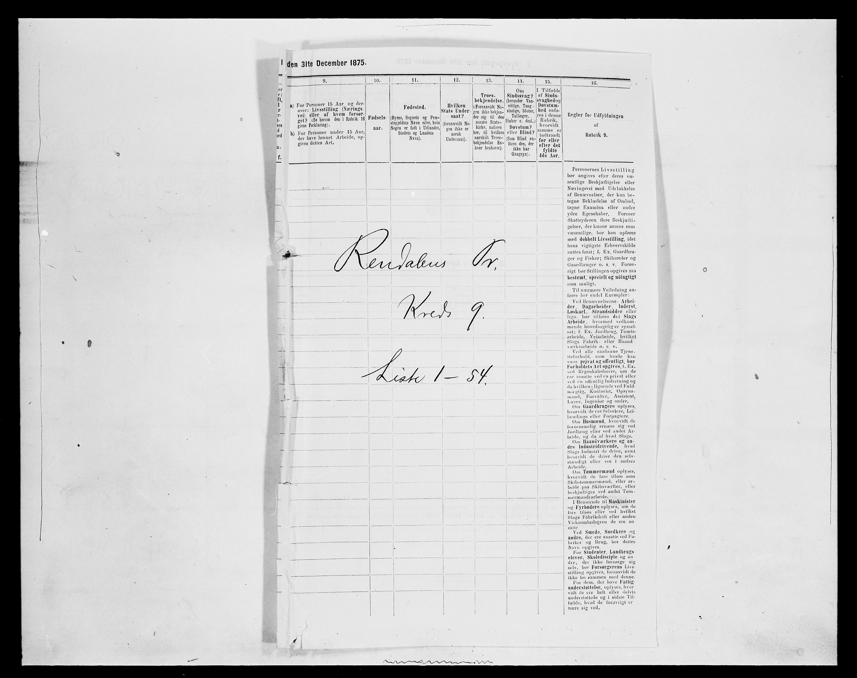 SAH, 1875 census for 0432P Rendalen, 1875, p. 812