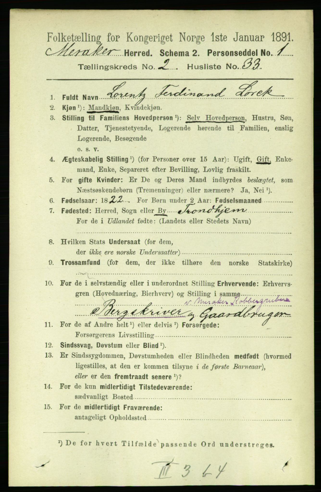 RA, 1891 census for 1711 Meråker, 1891, p. 790
