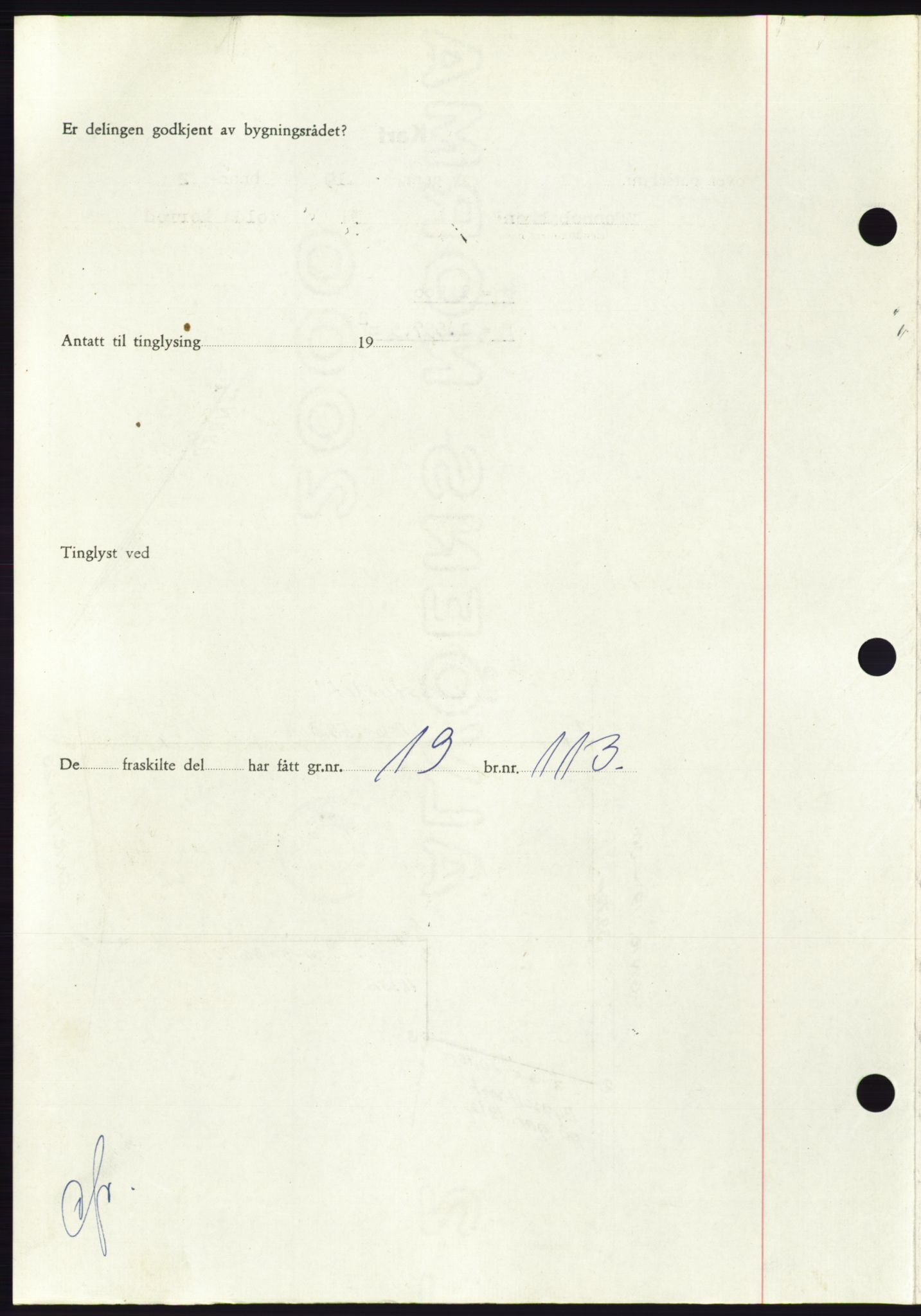 Søre Sunnmøre sorenskriveri, AV/SAT-A-4122/1/2/2C/L0090: Mortgage book no. 16A, 1951-1951, Diary no: : 2426/1951