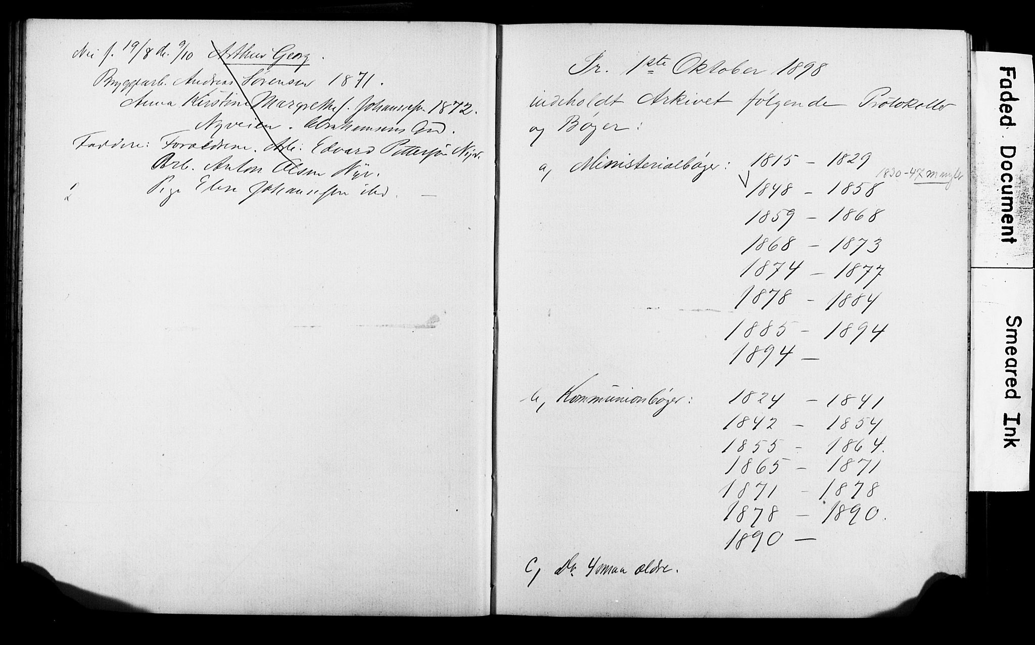 Strømsø kirkebøker, AV/SAKO-A-246/Y/Ya/L0005: Parish register draft no. I 5, 1897-1903