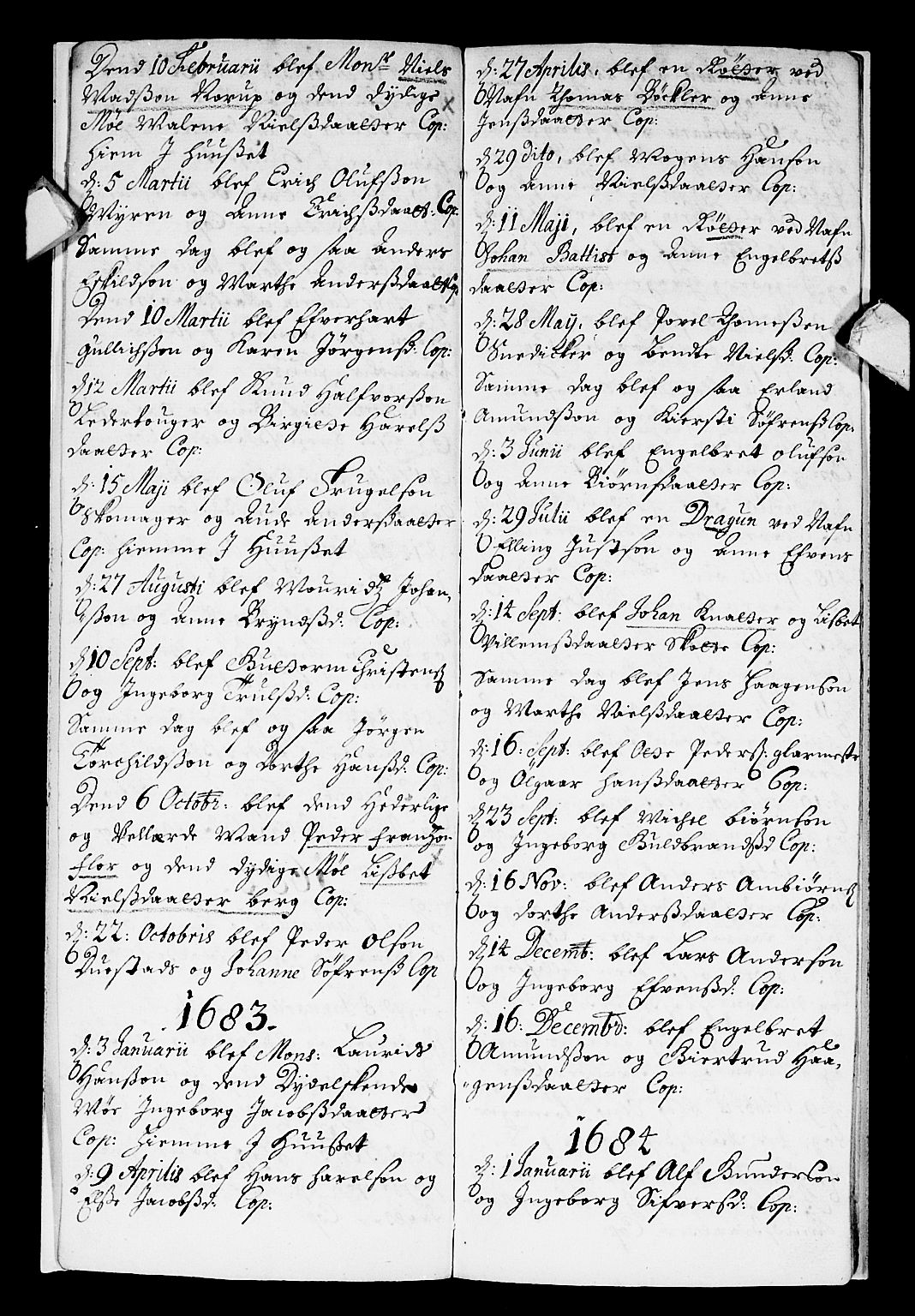 Strømsø kirkebøker, AV/SAKO-A-246/F/Fa/L0001: Parish register (official) no. I 1, 1677-1694