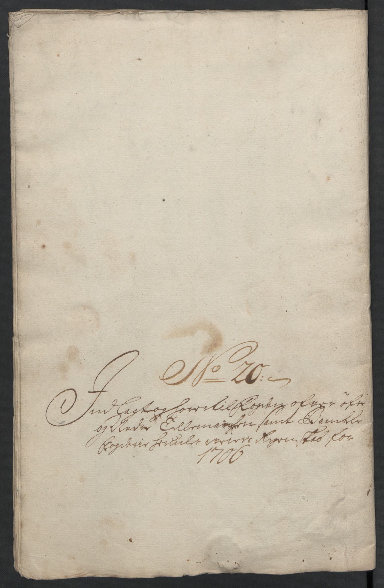 Rentekammeret inntil 1814, Reviderte regnskaper, Fogderegnskap, RA/EA-4092/R36/L2116: Fogderegnskap Øvre og Nedre Telemark og Bamble, 1706-1707, p. 166