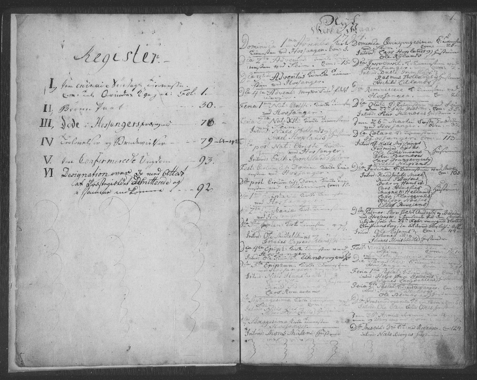 Hosanger sokneprestembete, SAB/A-75801/H/Haa: Parish register (official) no. A 3, 1793-1811, p. 0b-1a