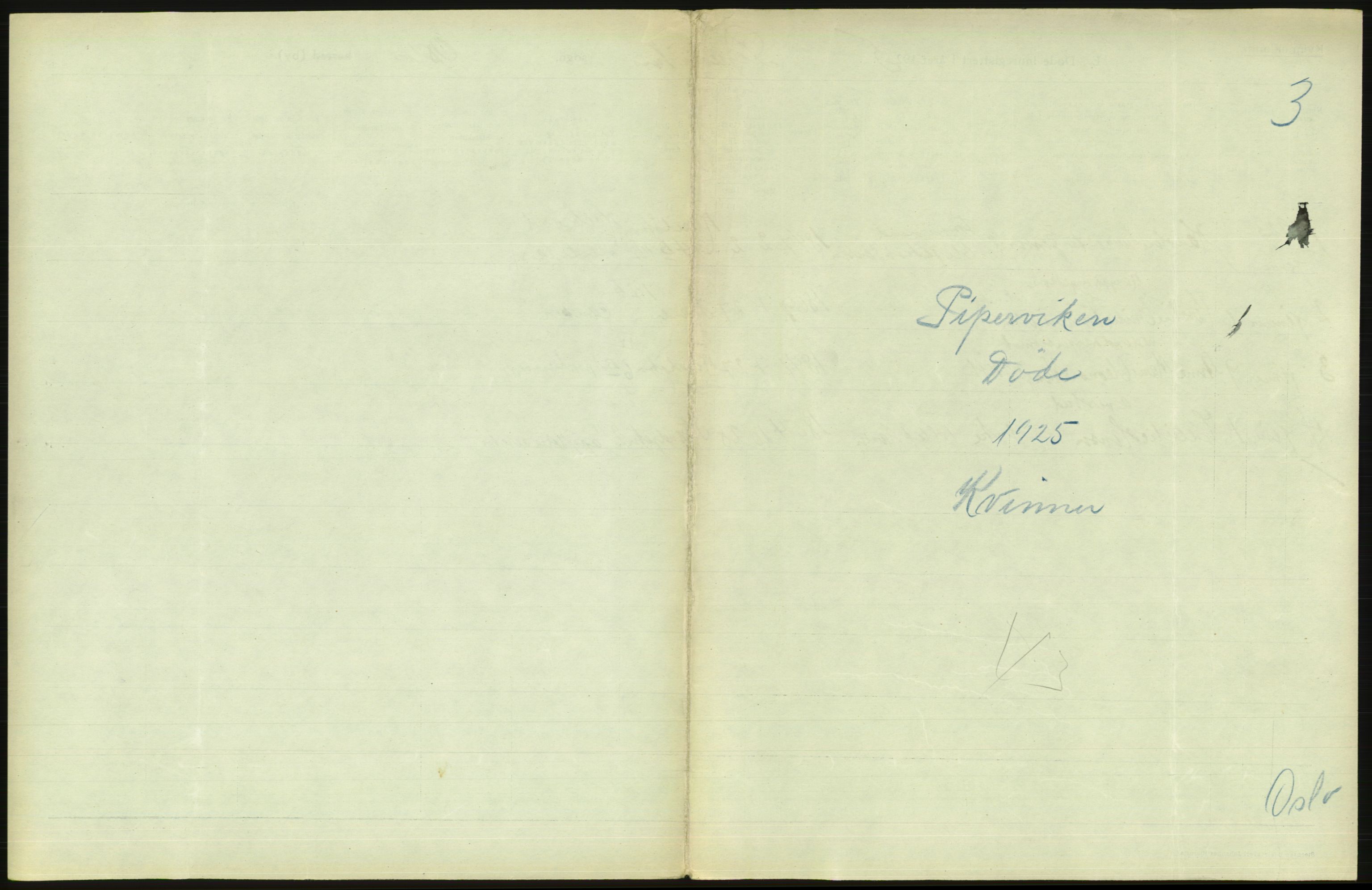 Statistisk sentralbyrå, Sosiodemografiske emner, Befolkning, AV/RA-S-2228/D/Df/Dfc/Dfce/L0010: Oslo: Døde kvinner, dødfødte, 1925, p. 583